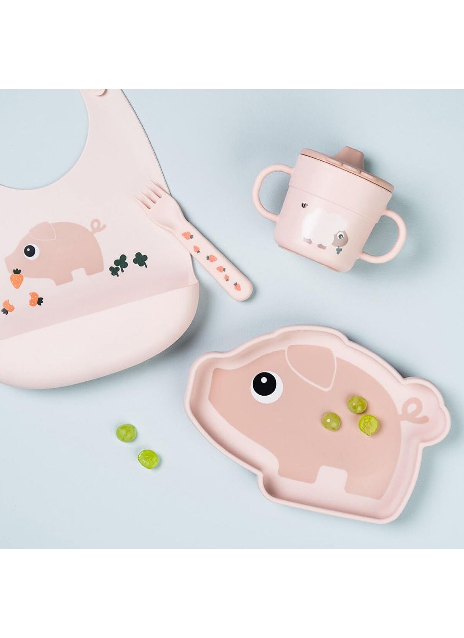 PLATE FOODIE PIGEE POWDER