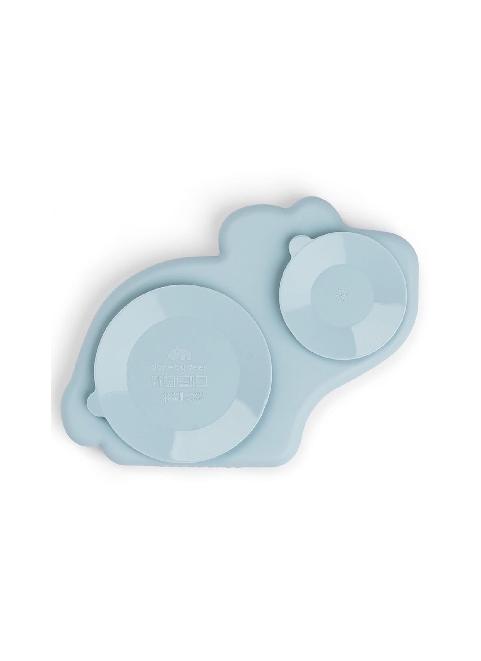 PLATE FOODIE DOTTI BLUE