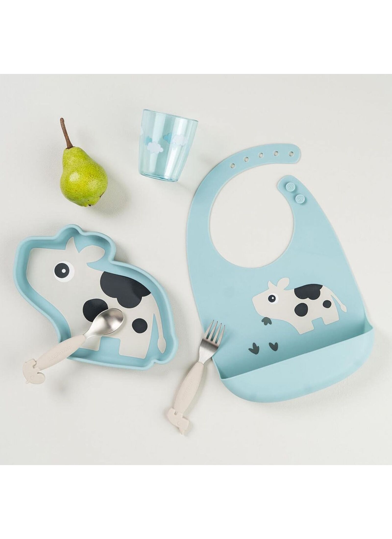 PLATE FOODIE DOTTI BLUE