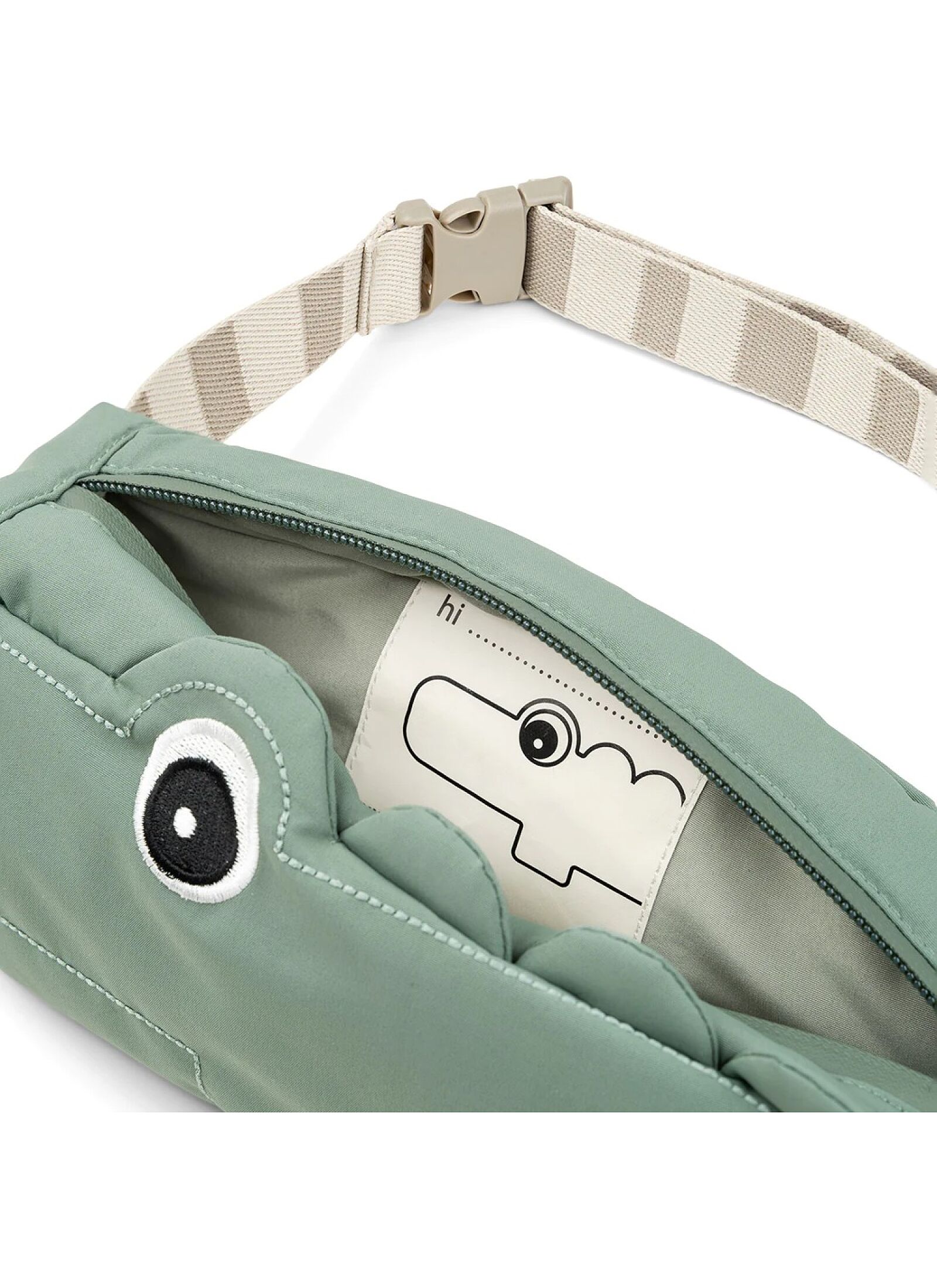 KID'S CROSS-OVER BAG CROCO GREEN