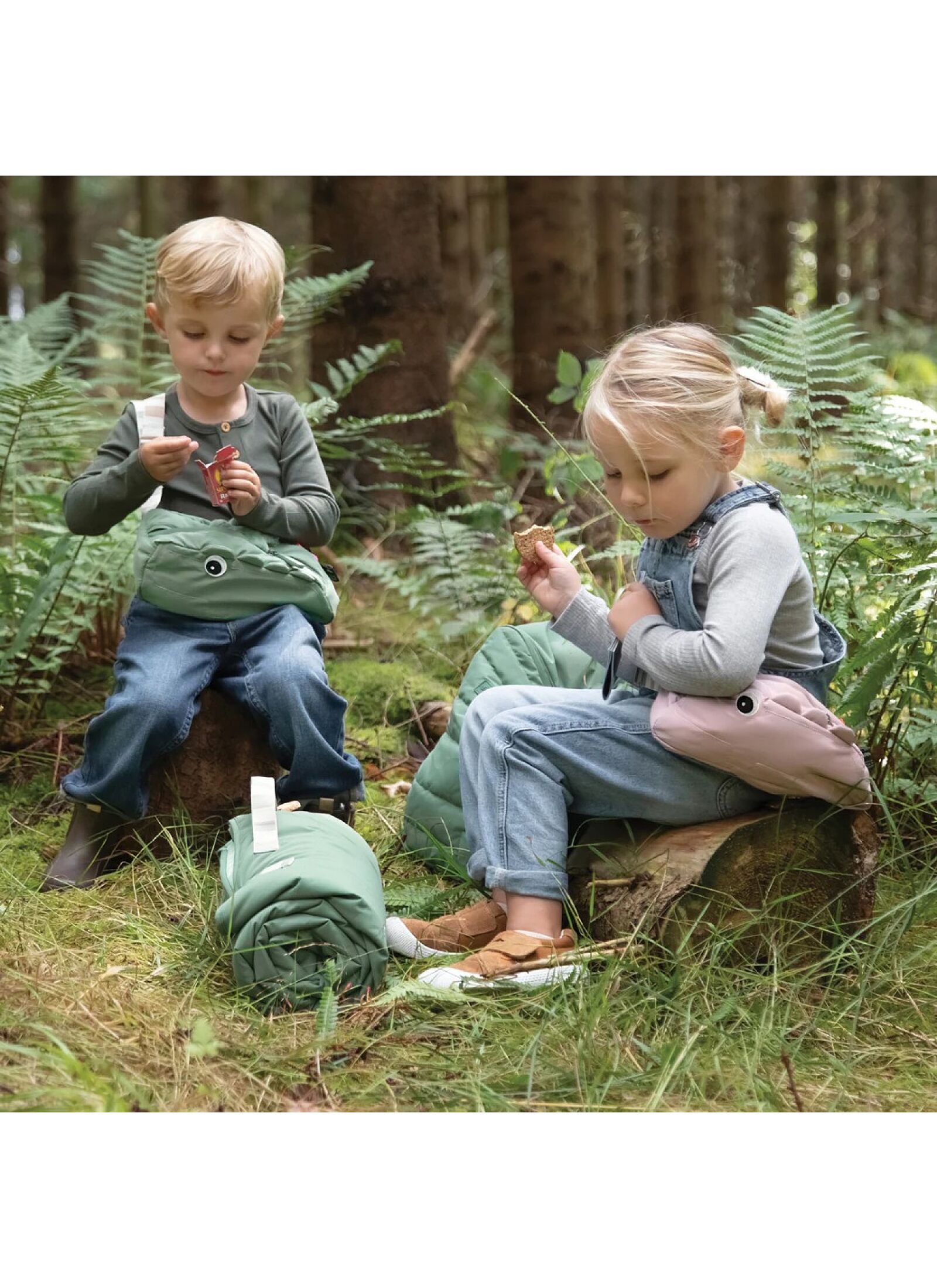 KID'S CROSS-OVER BAG CROCO GREEN