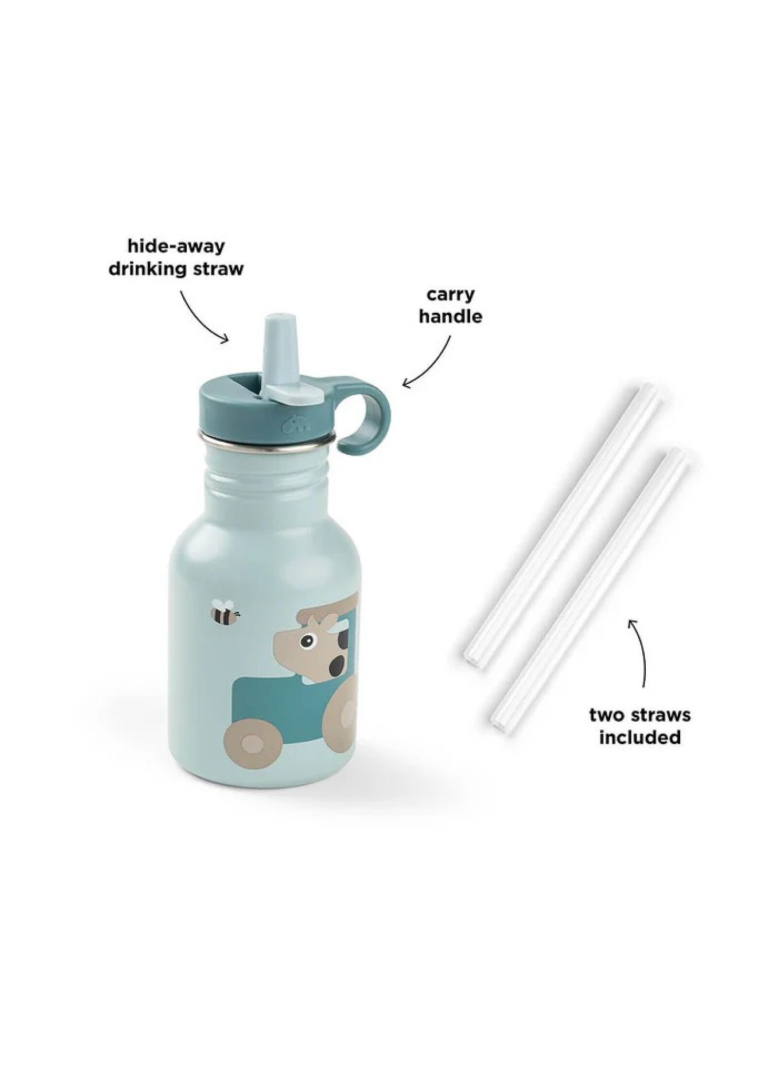 BOTTLE TINY FARM BLUE