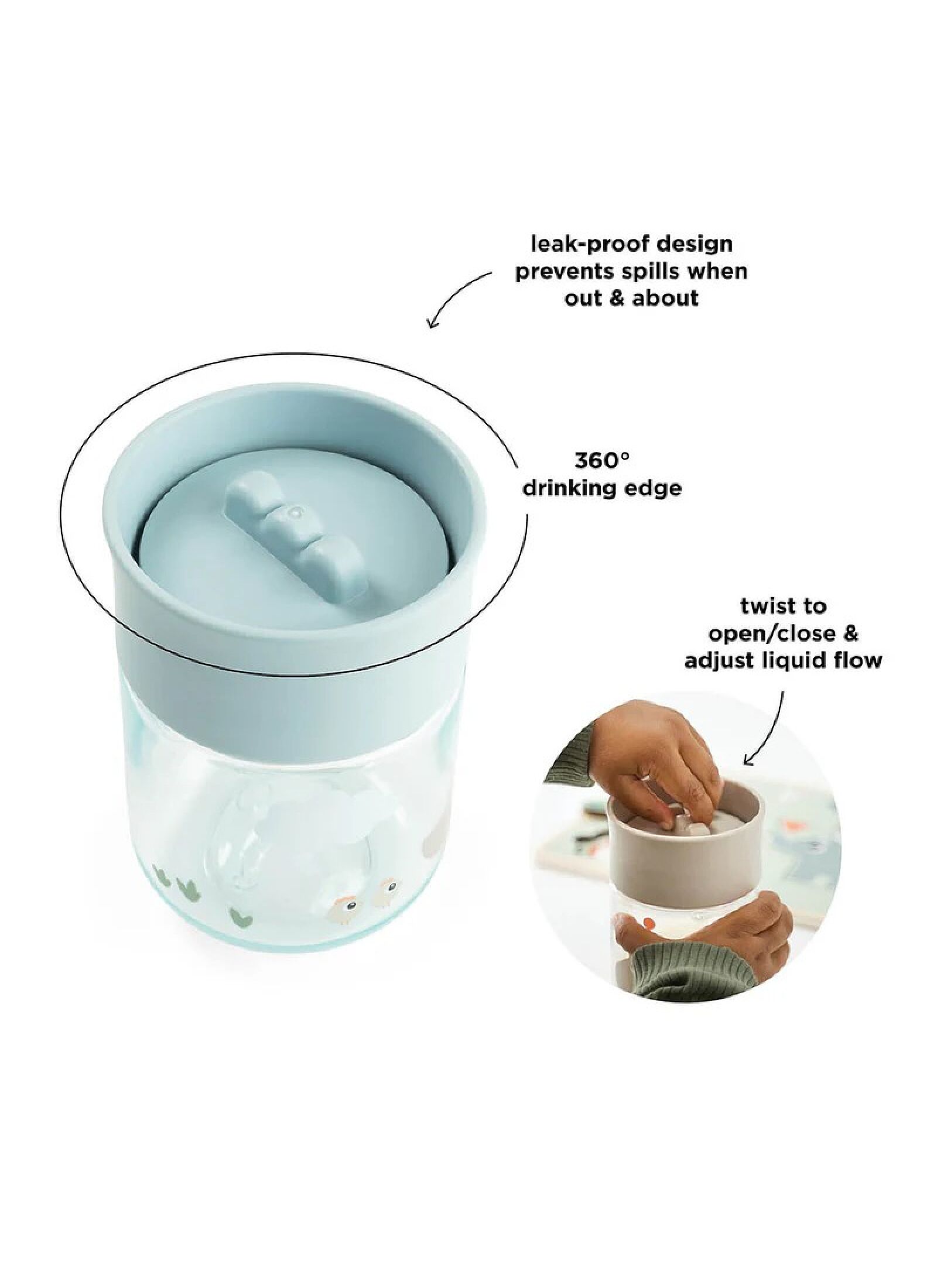 CUP 360° TINY FARM BLUE