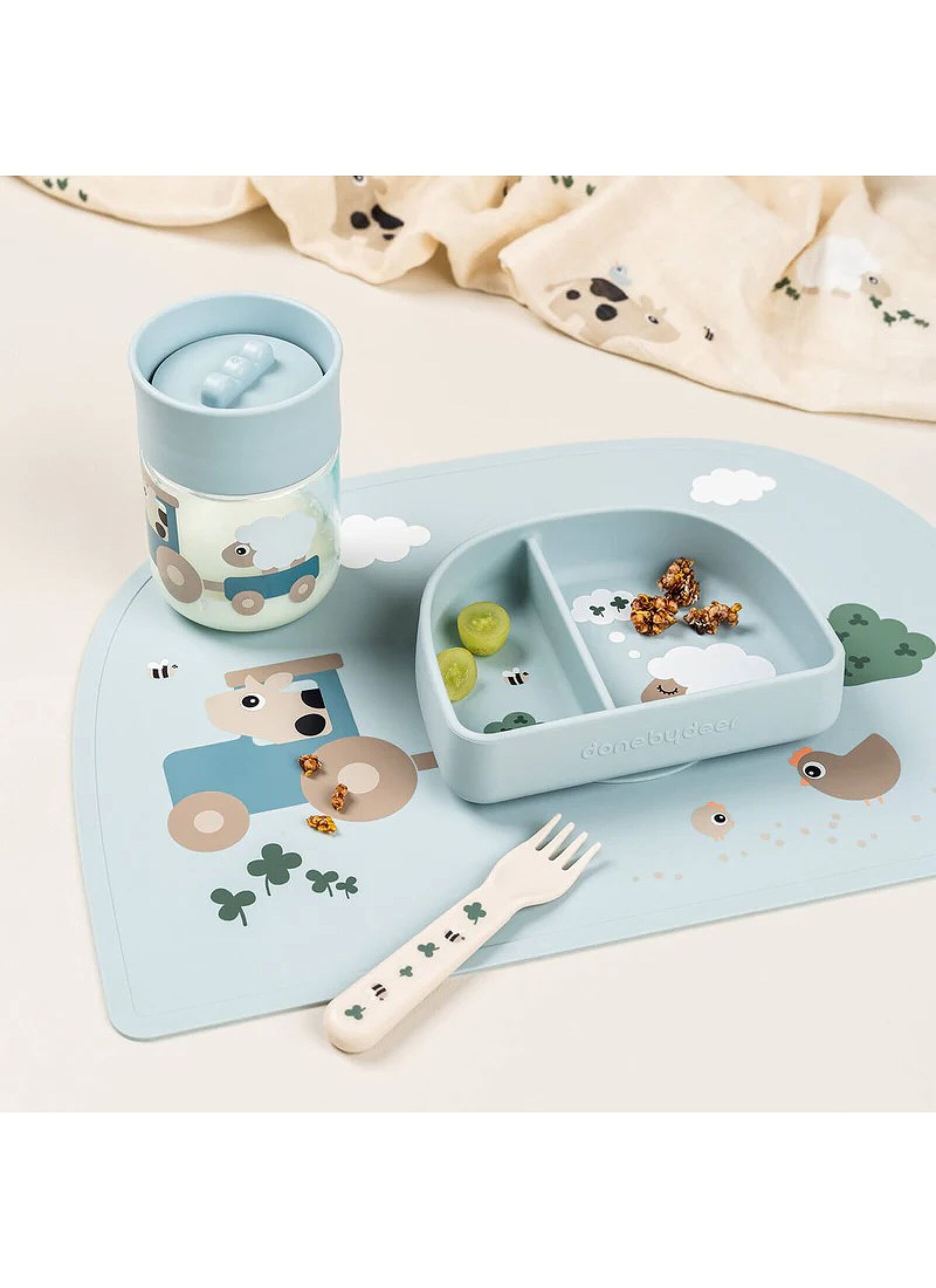 CUP 360° TINY FARM BLUE