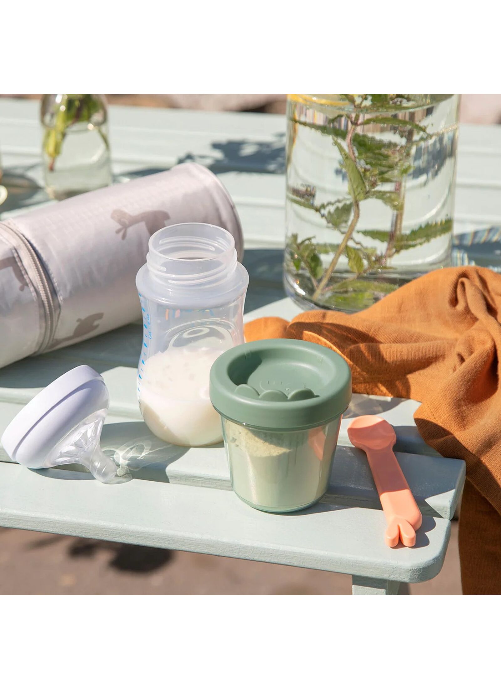 SNACK BOX SET 3PCS CROCO GREEN