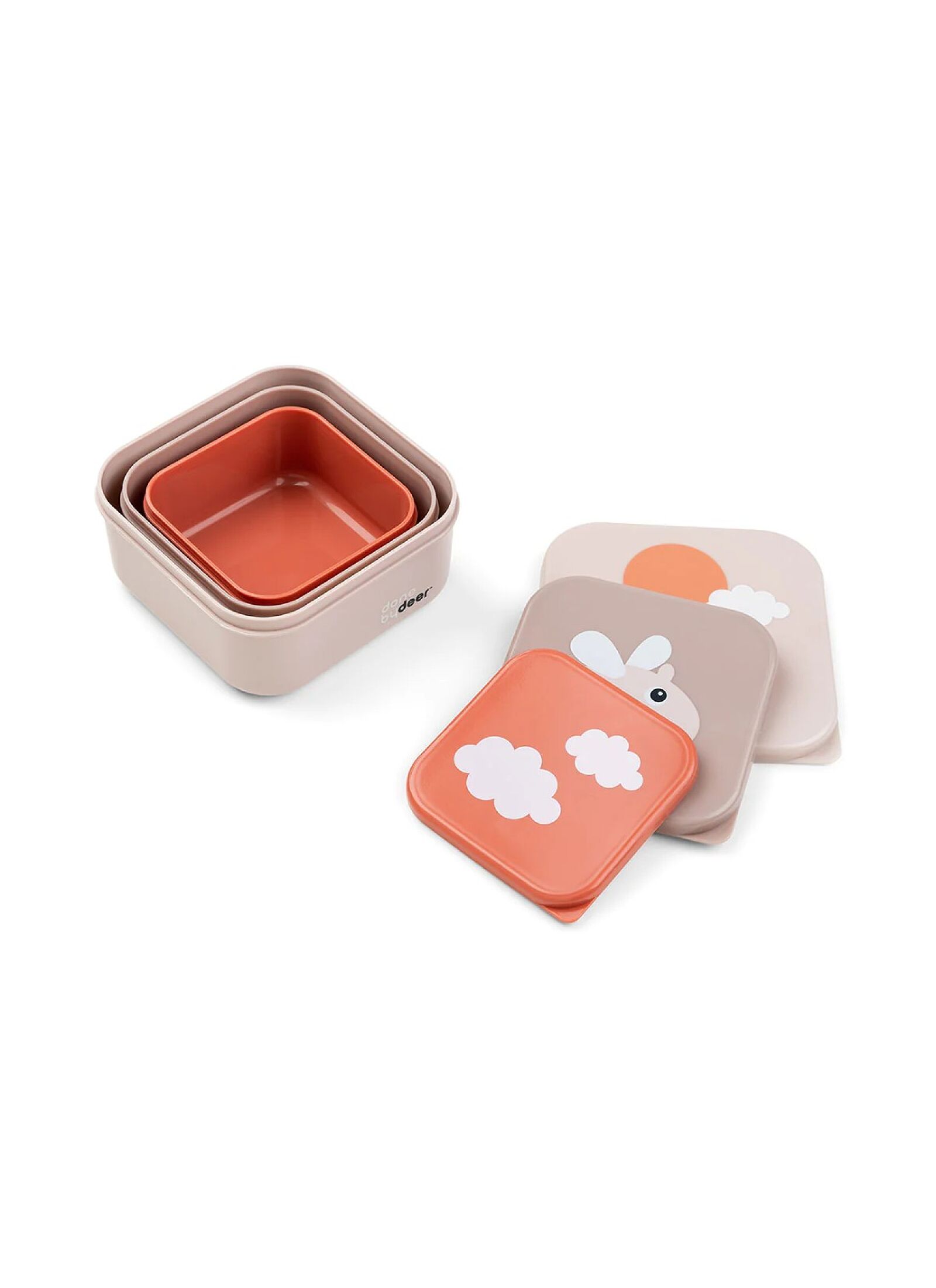 LUNCH BOX (3PCS) HAPPY CLOUDS POWDER