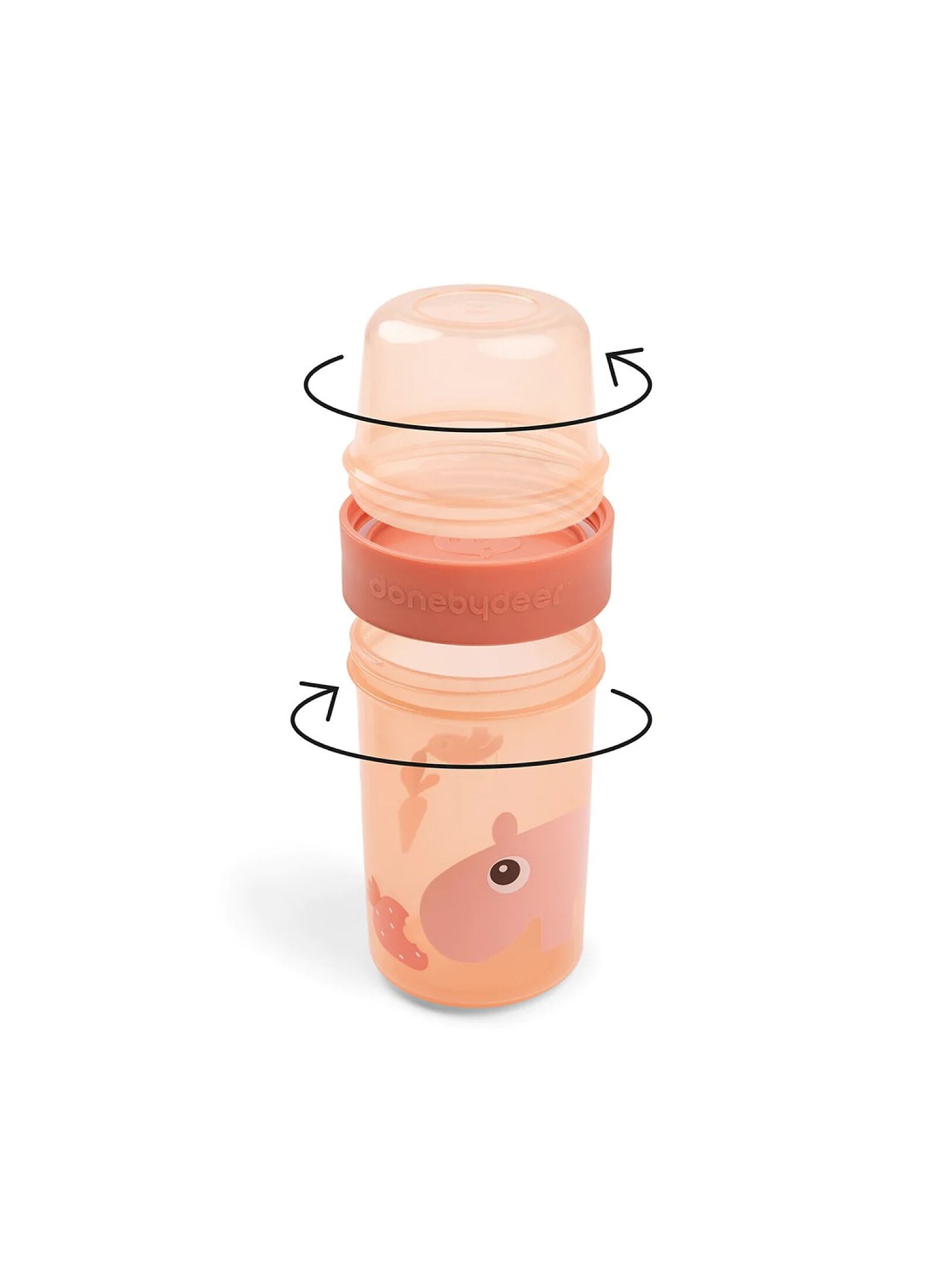 SNACK BOX L TO GO 2-WAY OZZO PAPAYA