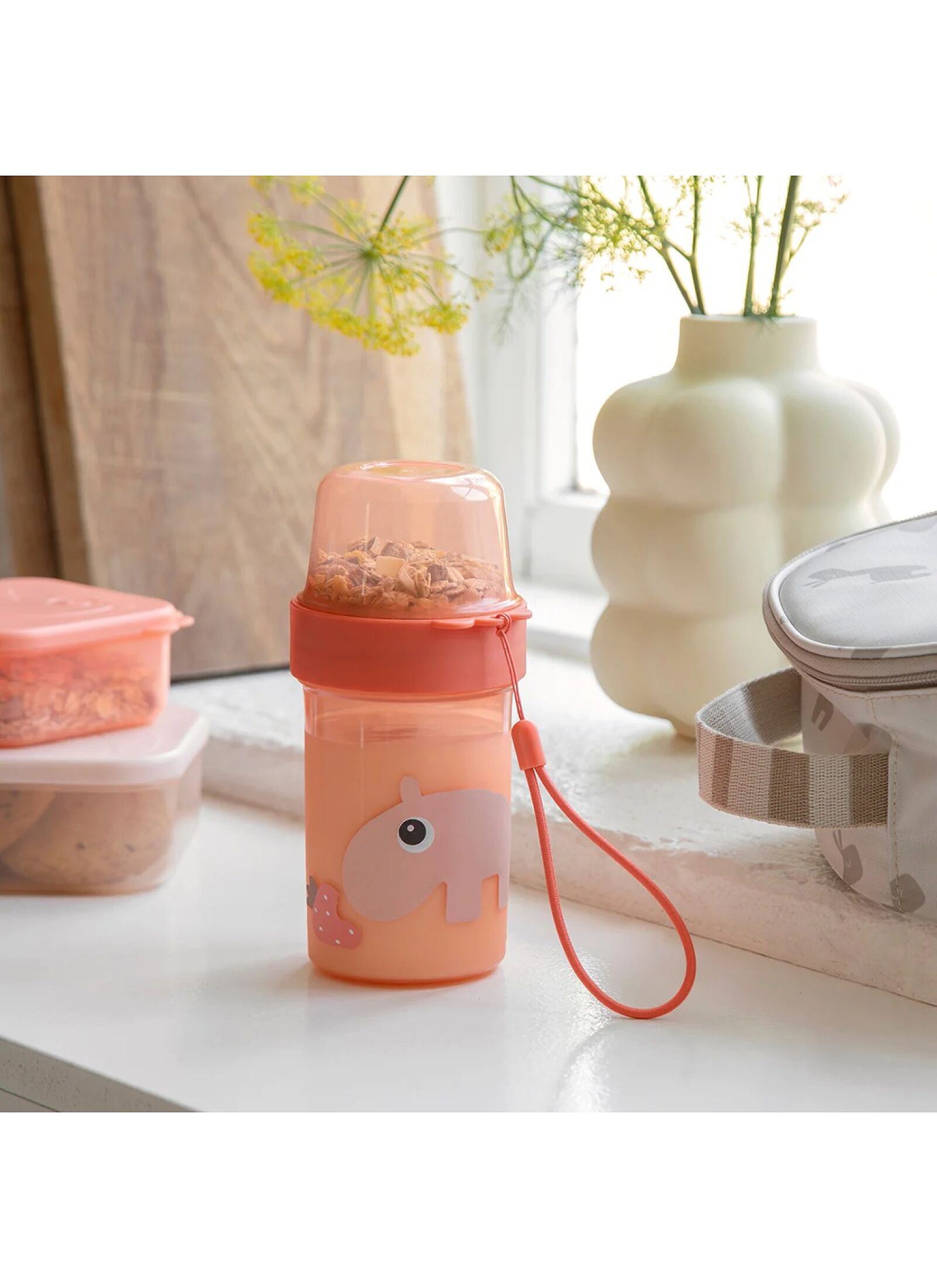 SNACK BOX L TO GO 2-WAY OZZO PAPAYA