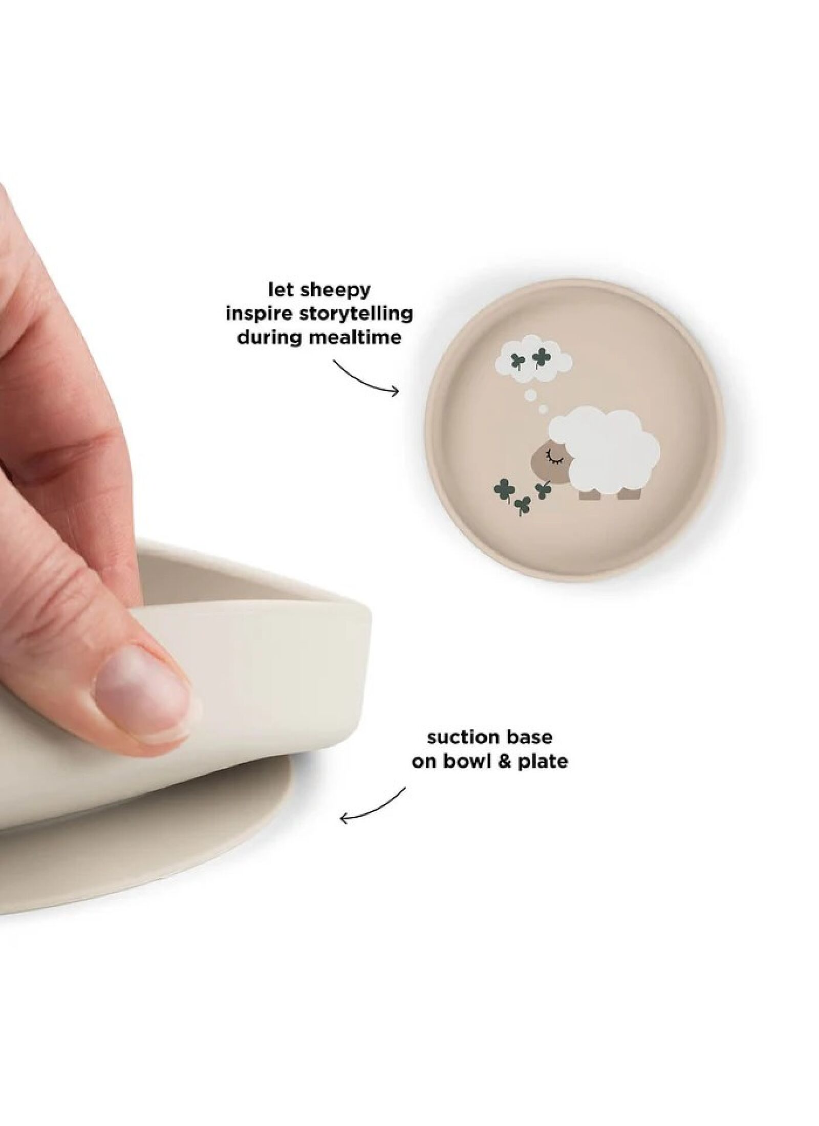 PLATE FOODIE TINY FARM SAND