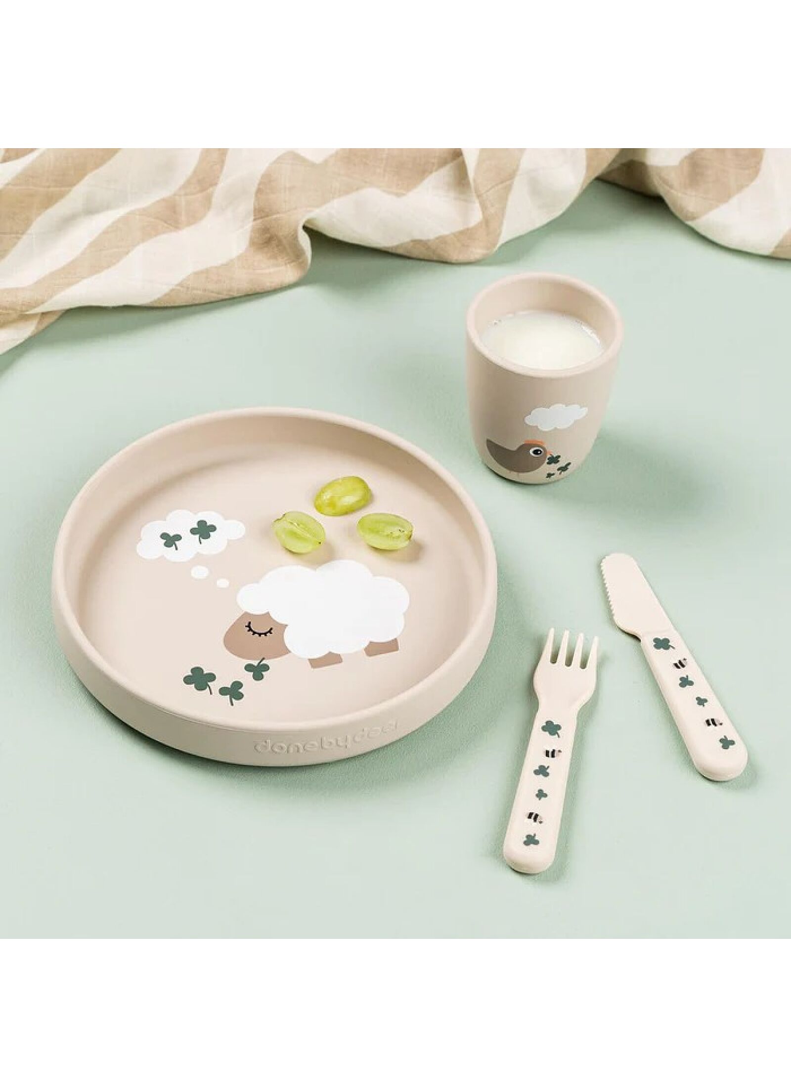 PLATE FOODIE TINY FARM SAND