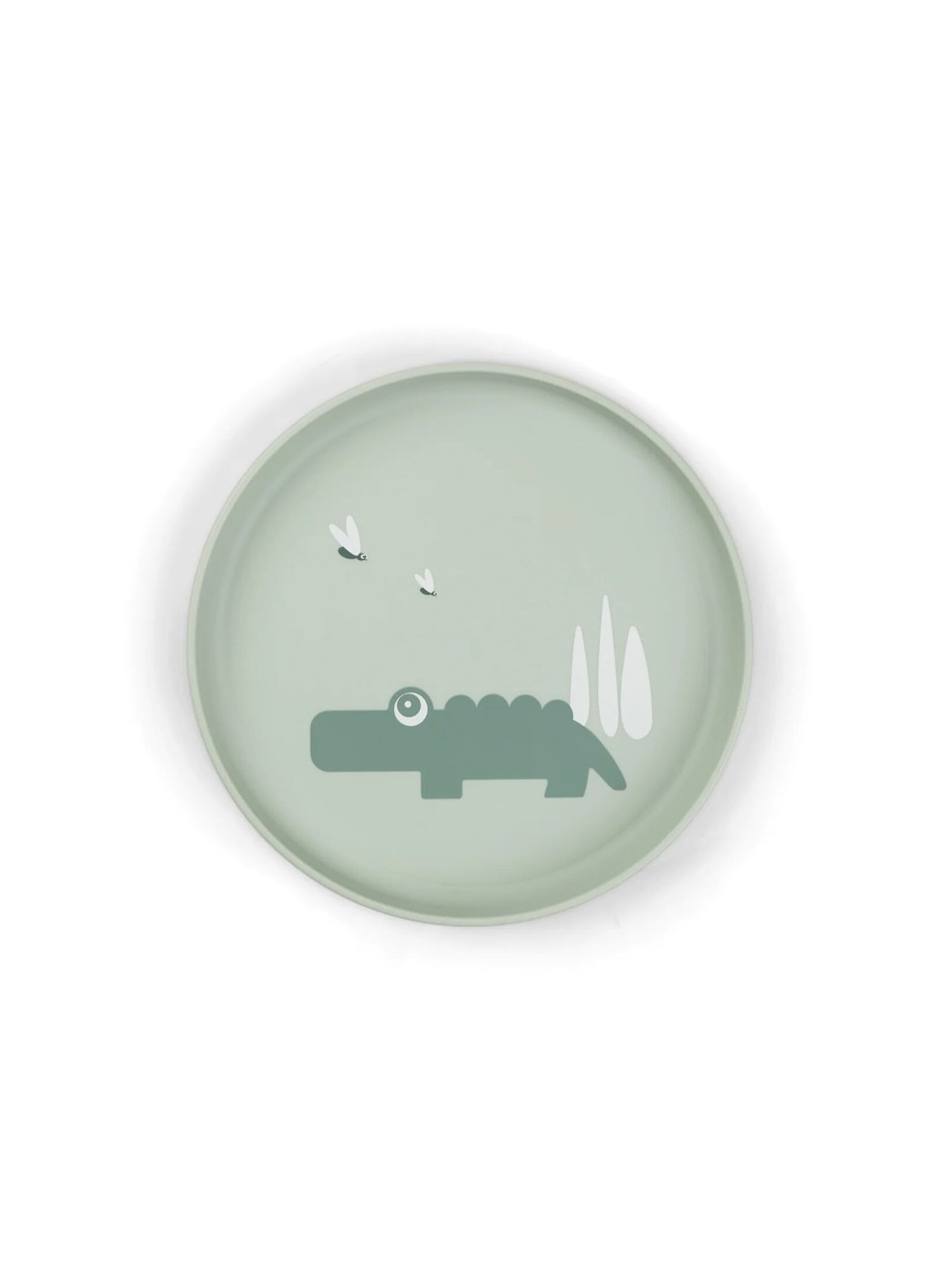 PLATE FOODIE CROCO GREEN