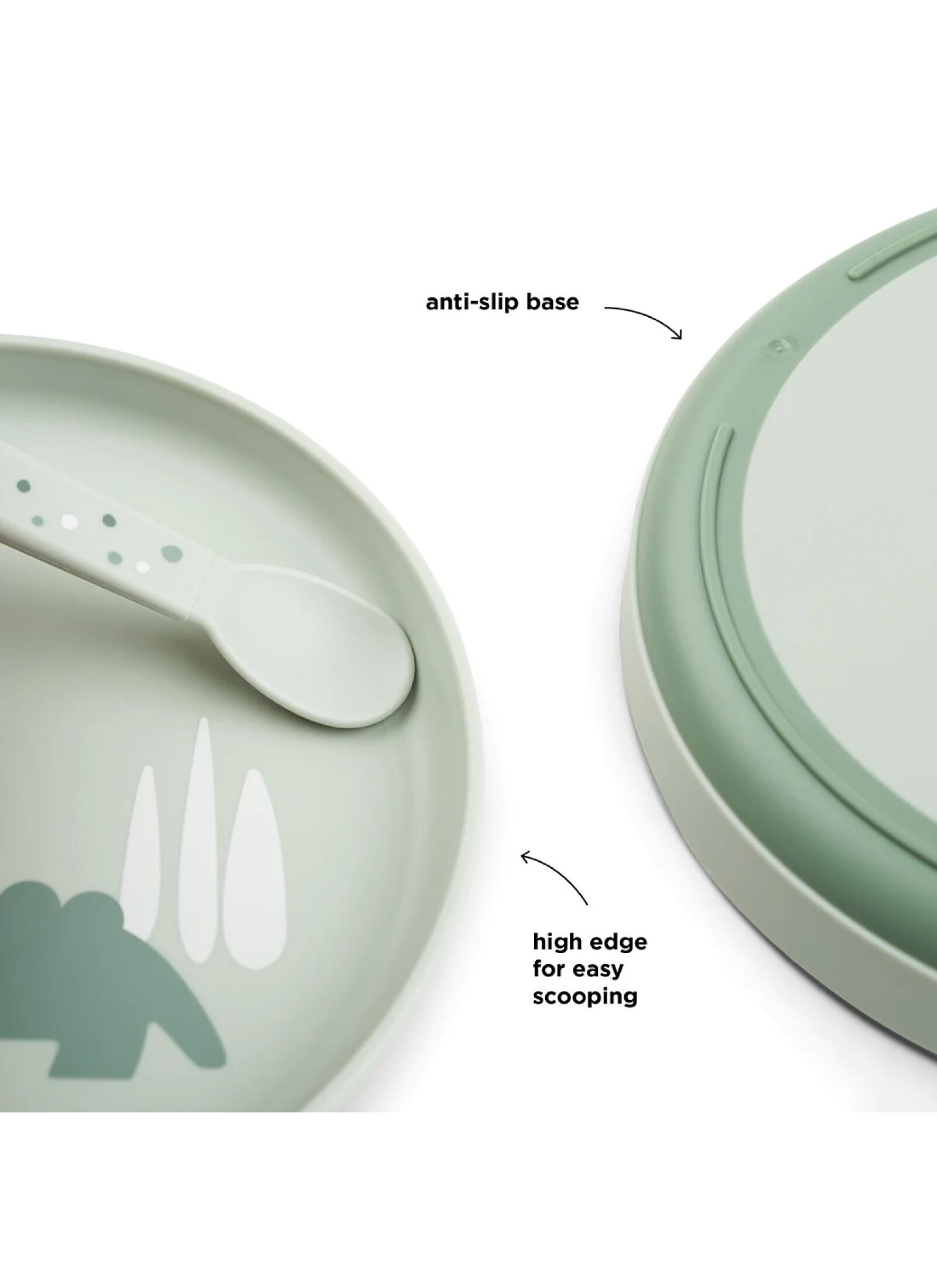 PLATE FOODIE CROCO GREEN