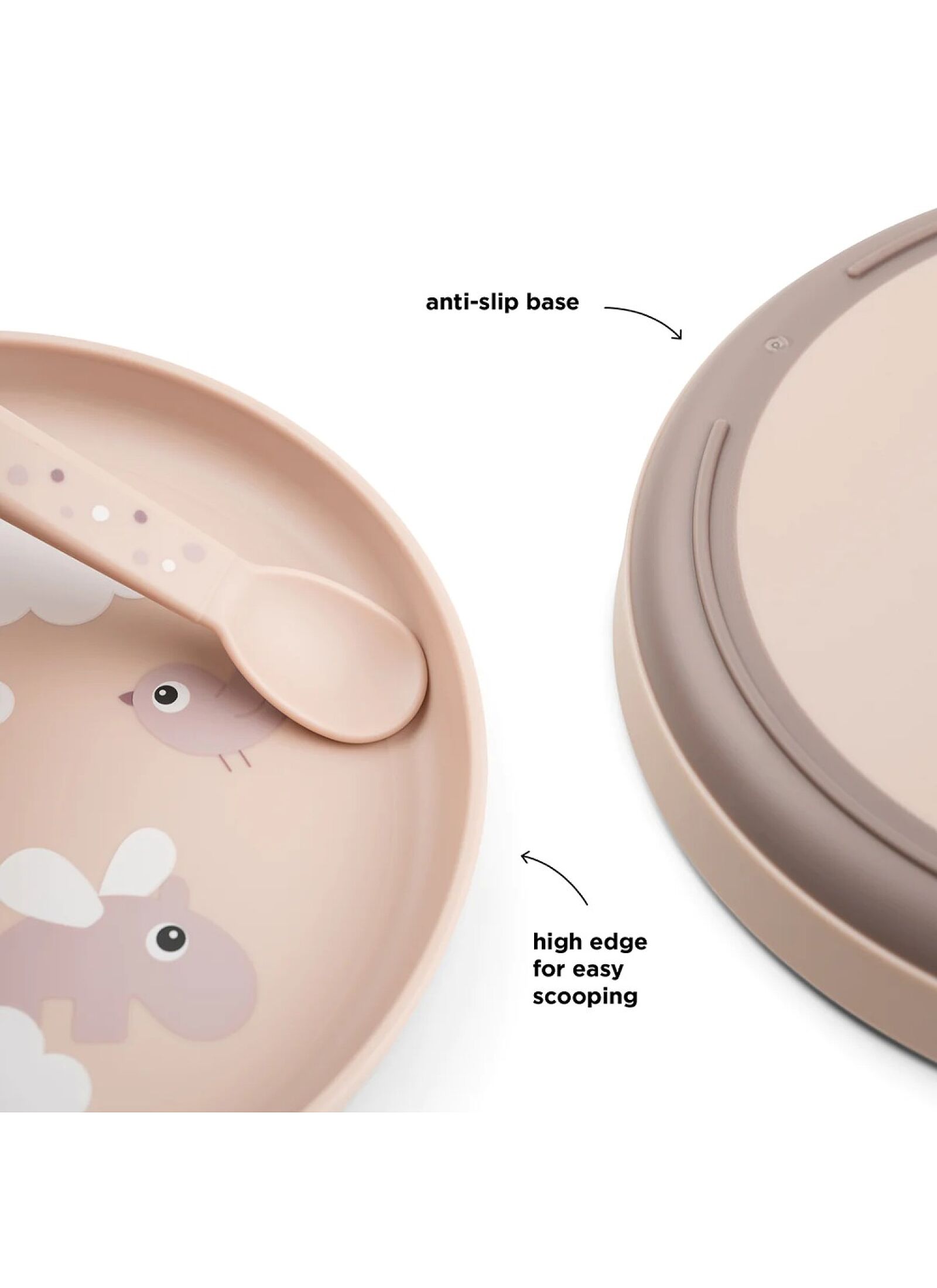 PLATE FOODIE HAPPY CLOUDS POWDER