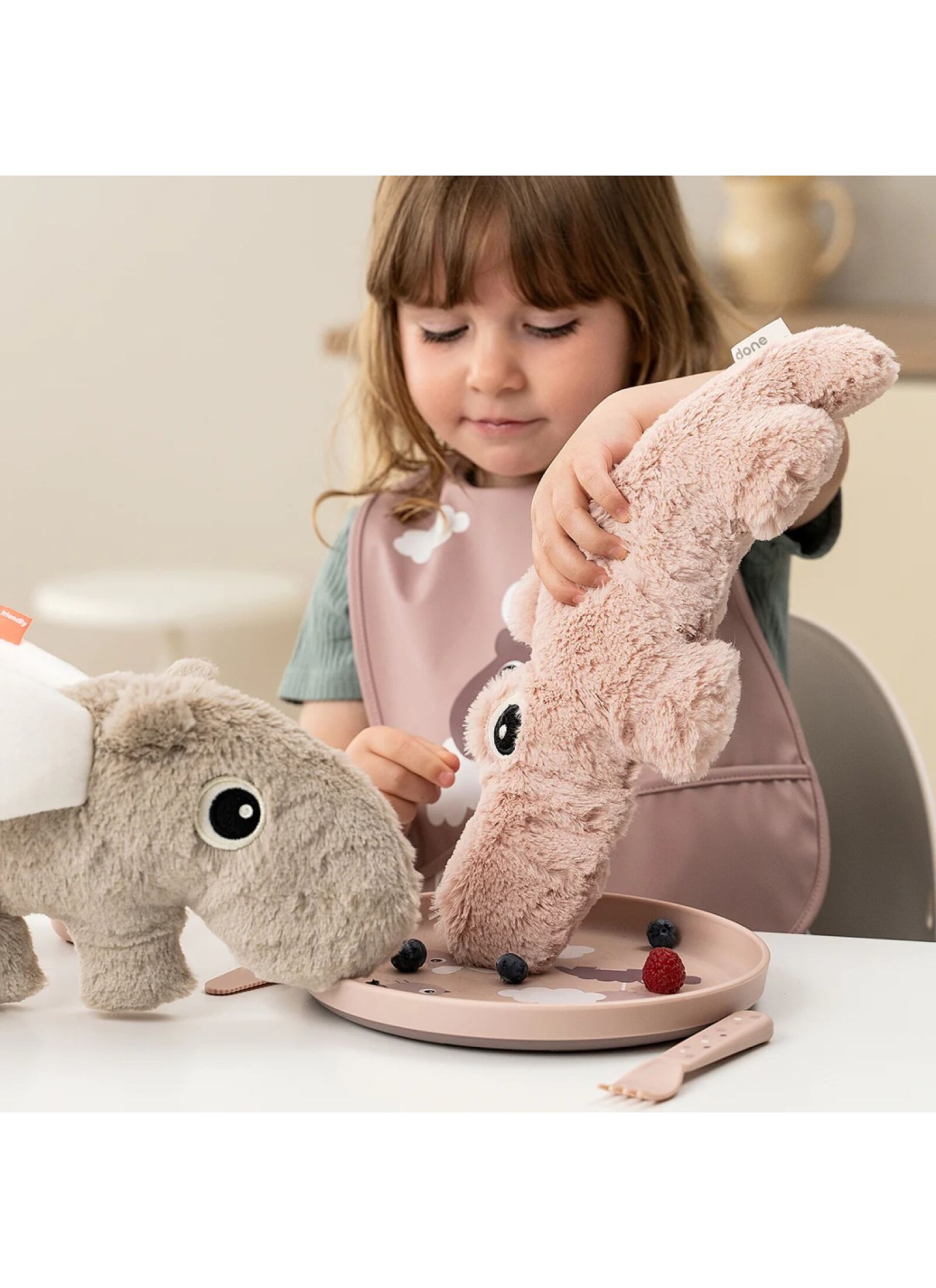 PLATE FOODIE HAPPY CLOUDS POWDER