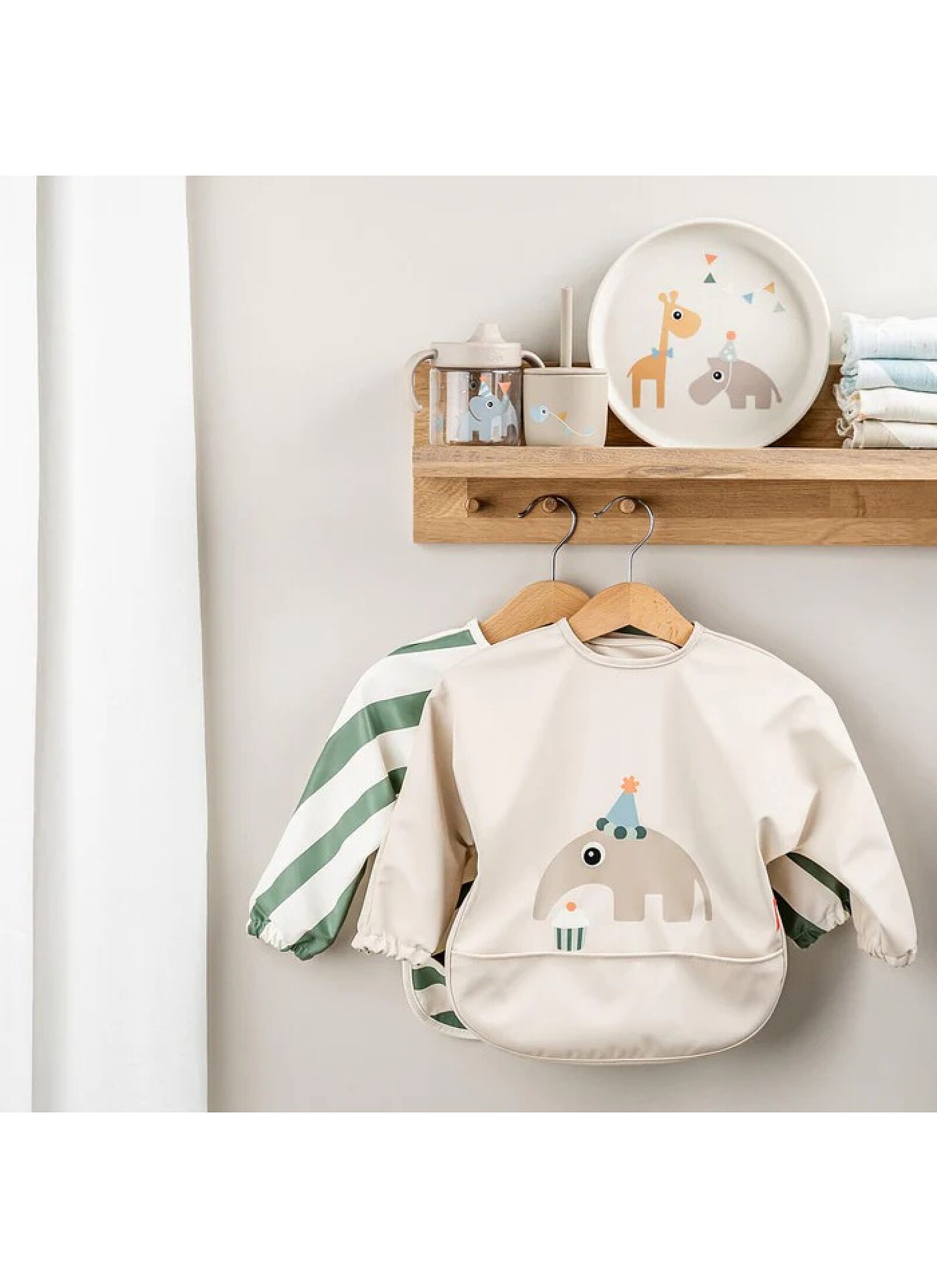 LONGSLEEVED BIB CELEBRATION SAND