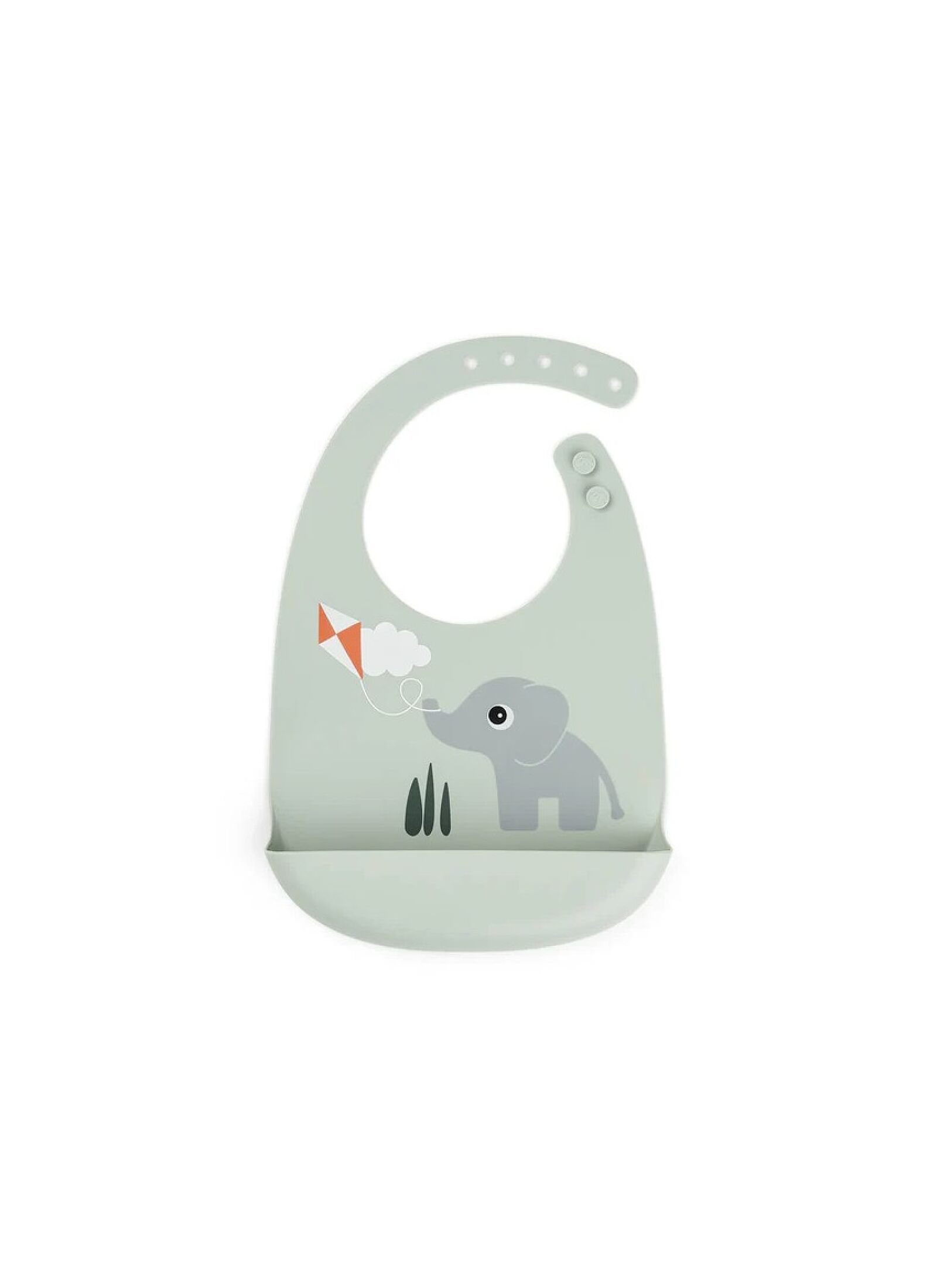 SILICONE BIB PLAYGROUND GREEN