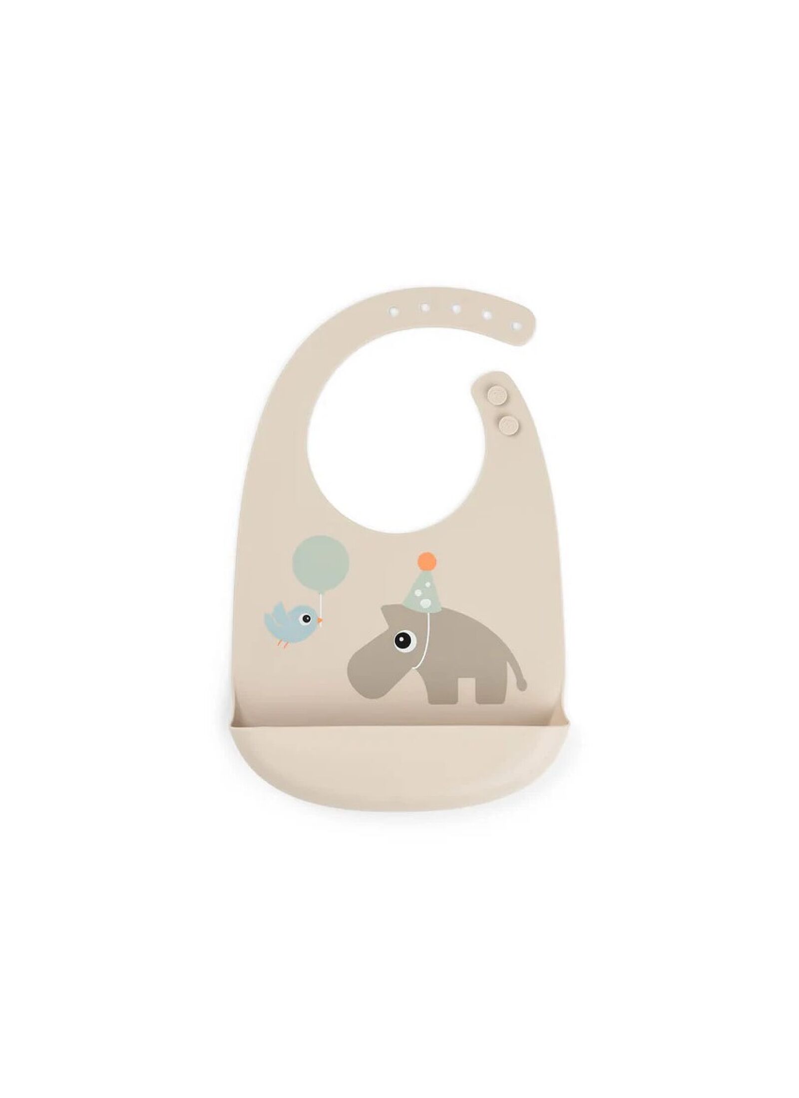 SILICONE BIB CELEBRATION SAND