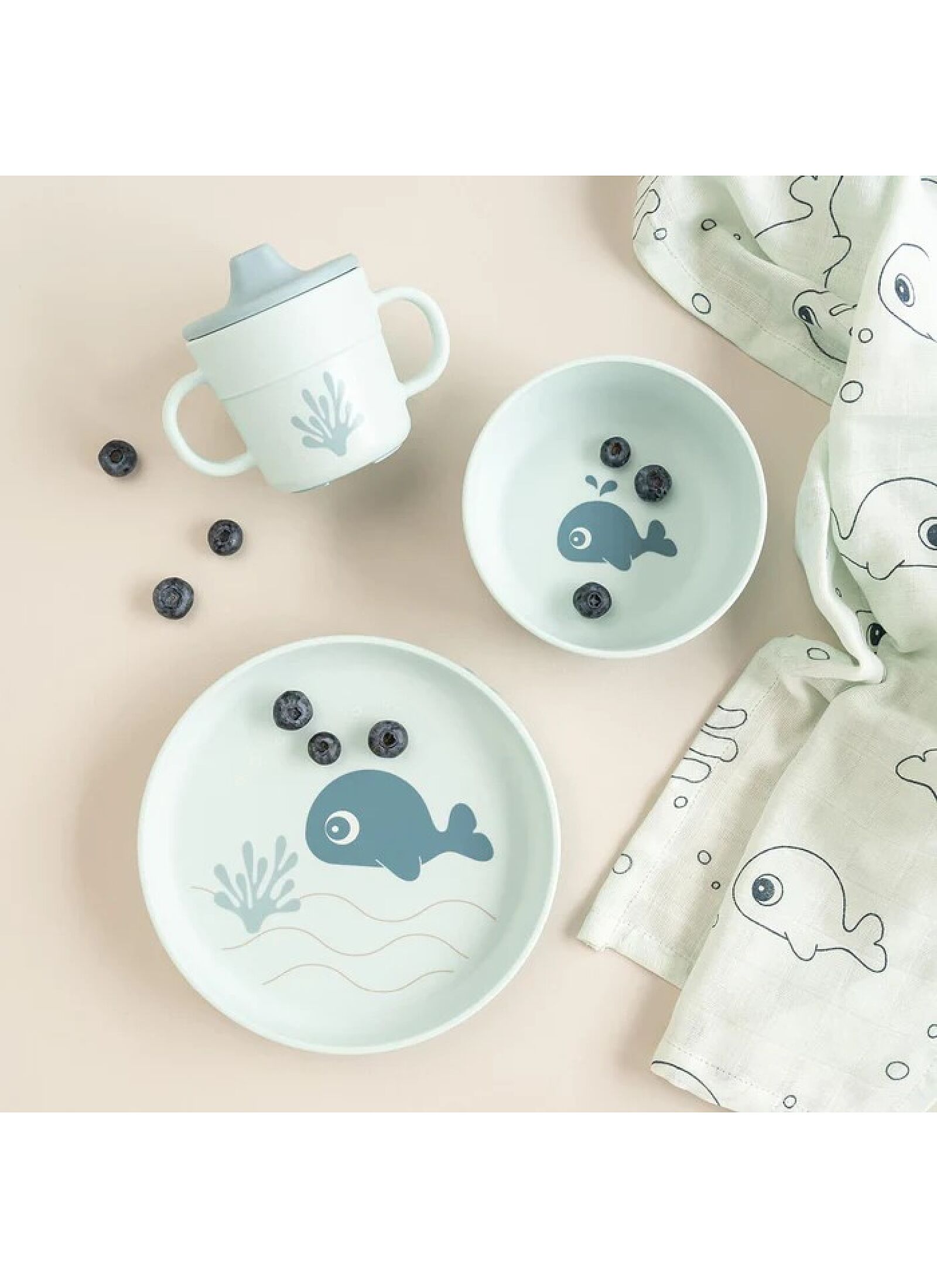 DINNER SET WALLY BLUE