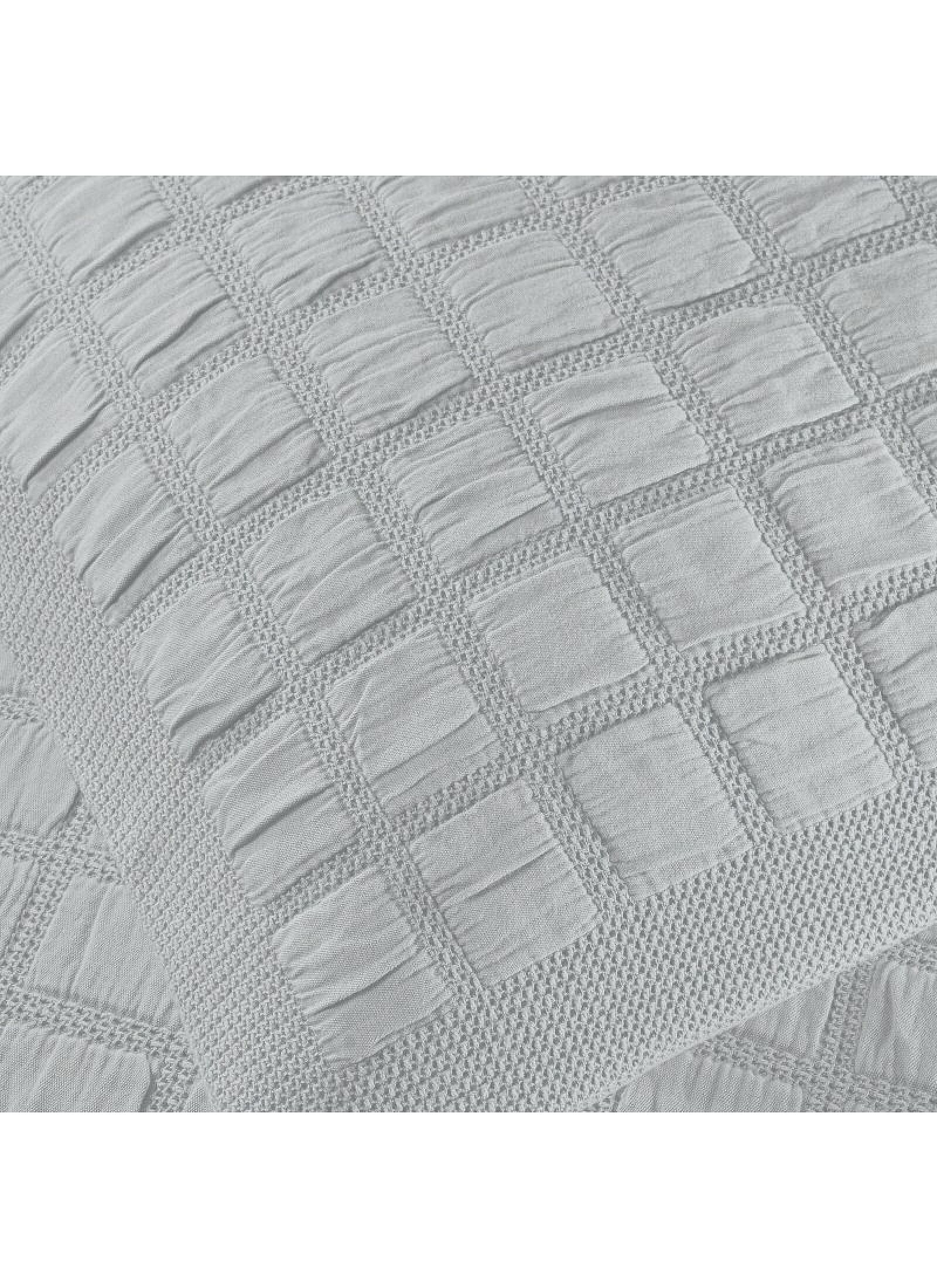 SINGLE KNITTED BLANKET 1186 GREY