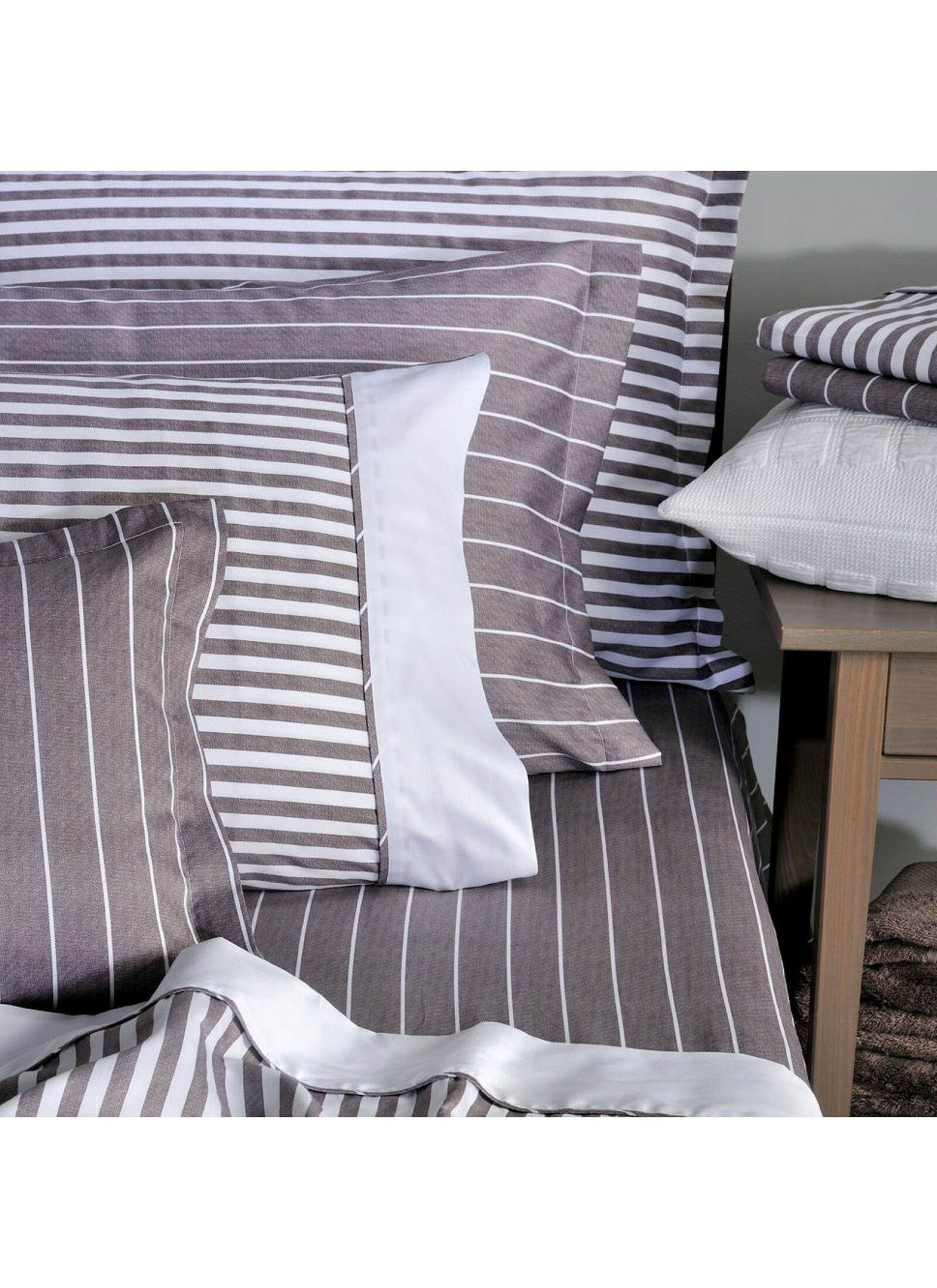 KING SIZE SHEET SET ELVIRA STRIPE S852