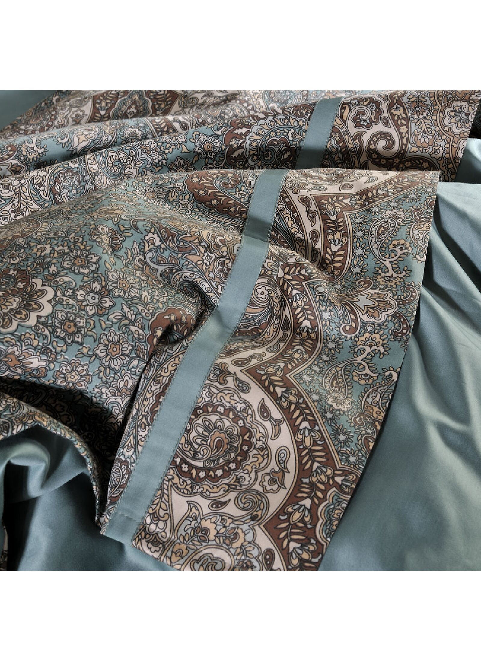 QUEEN SHEET SET BOMBAY PETROL (S833)