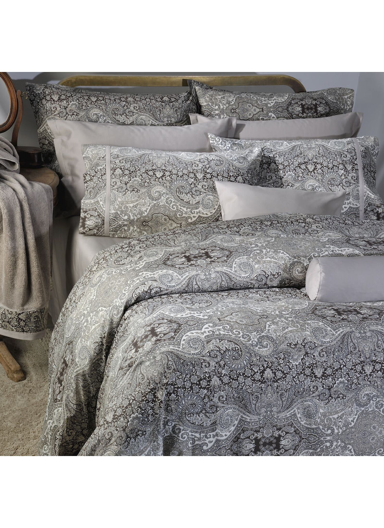 QUEEN SHEET SET BOMBAY BROWN (S834)