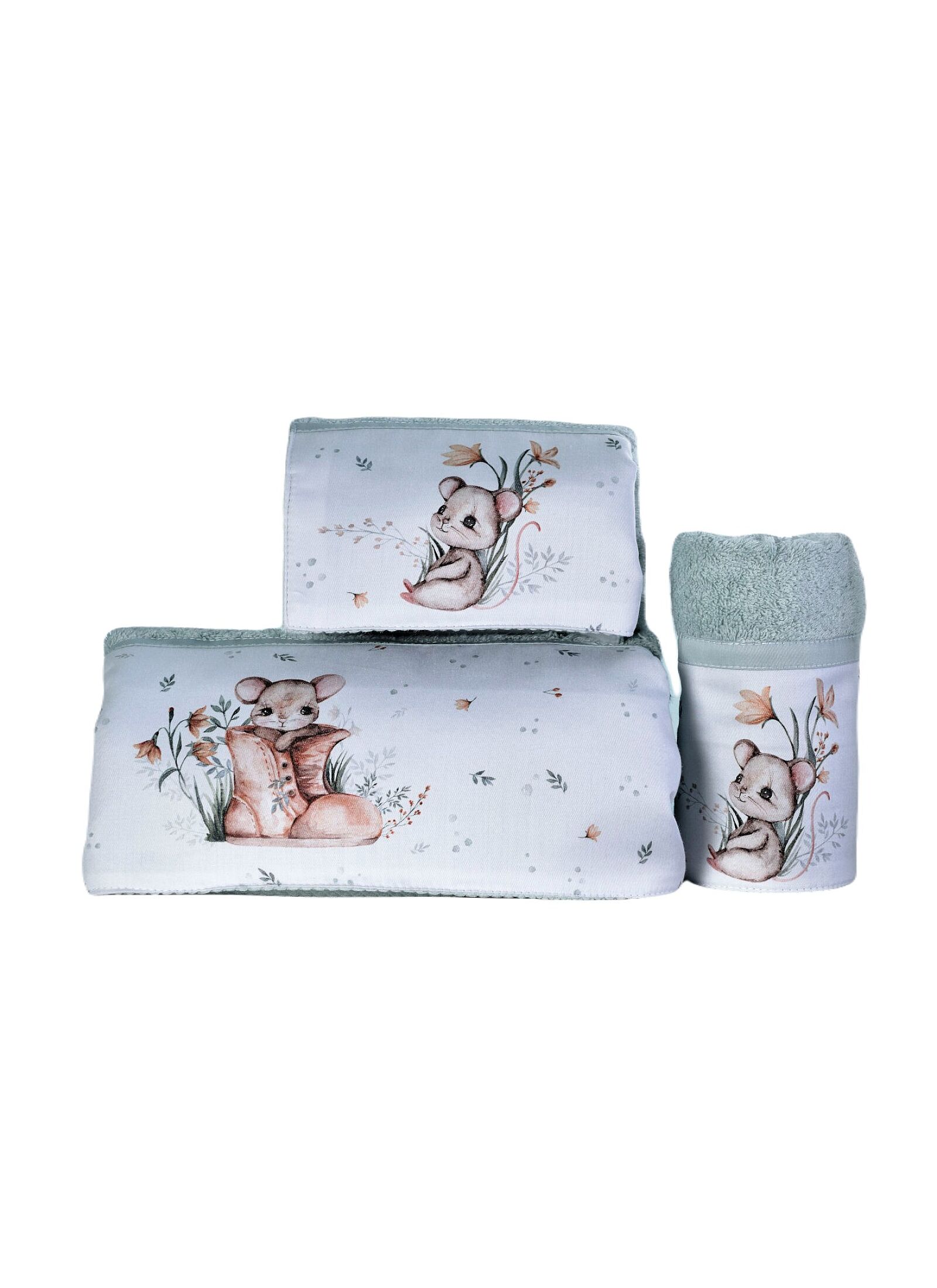 BAMBOO TOWEL SET (3 PCS) LITTLE MOUSE