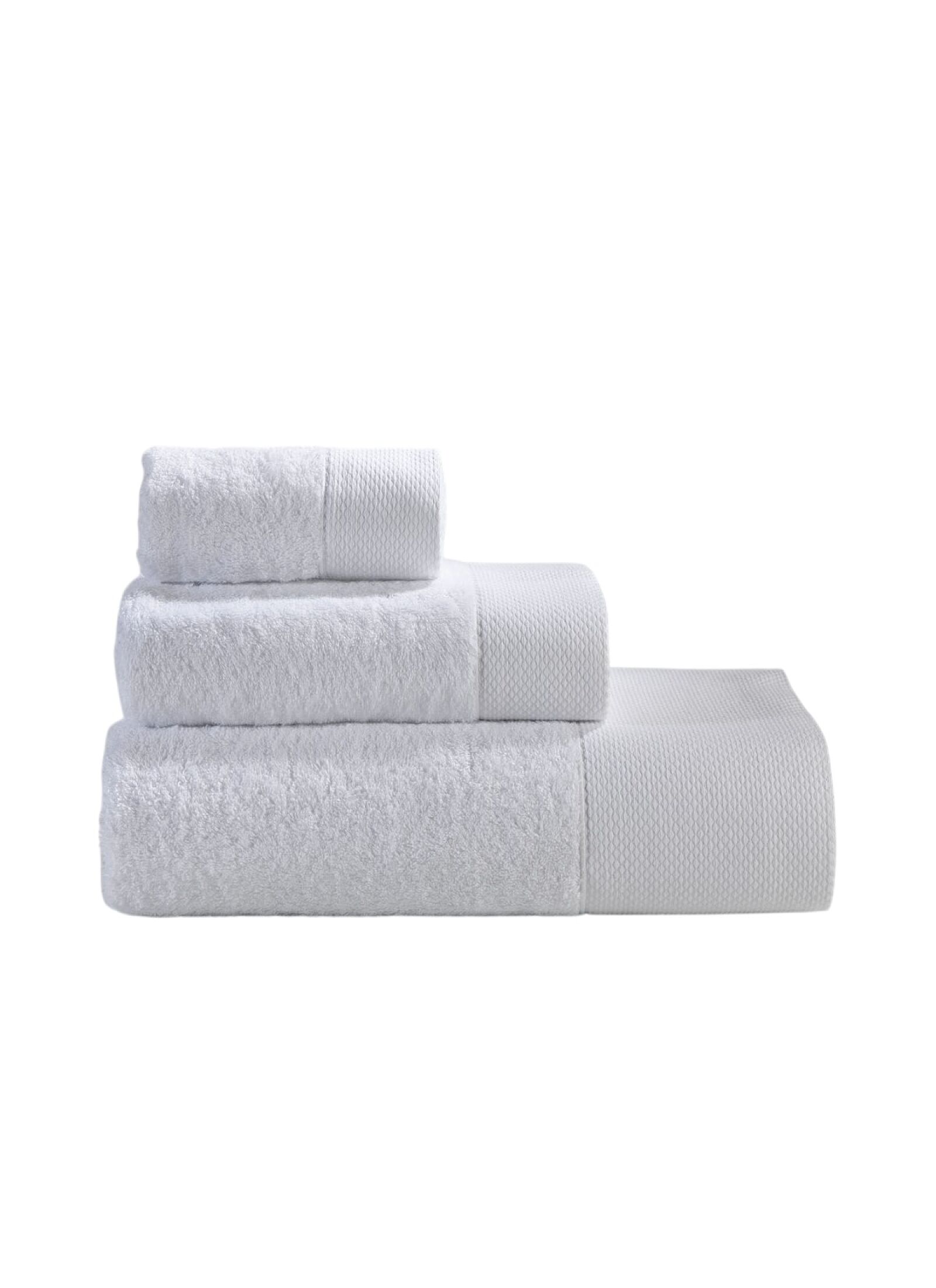 3 PC TOWEL SET ROSA WHITE