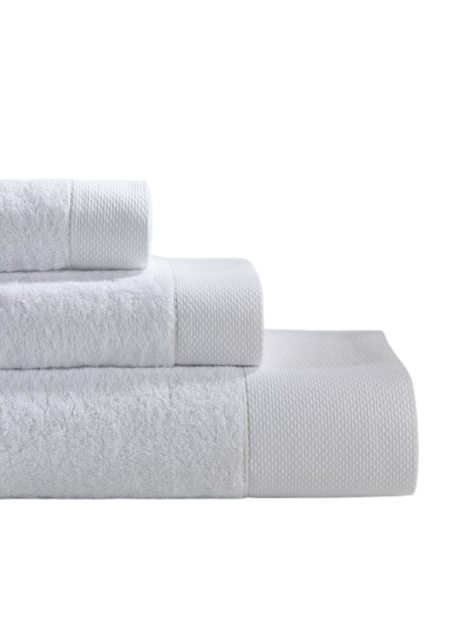 3 PC TOWEL SET ROSA WHITE