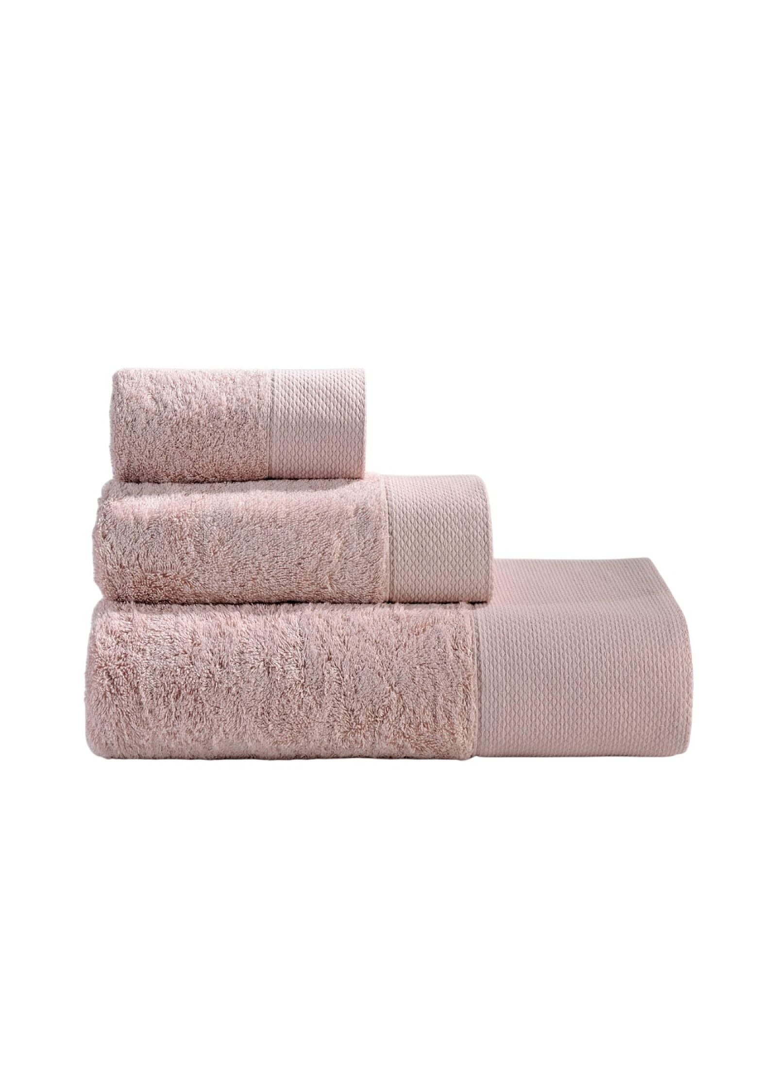 3 PC TOWEL SET ROSA DUSTY PINK