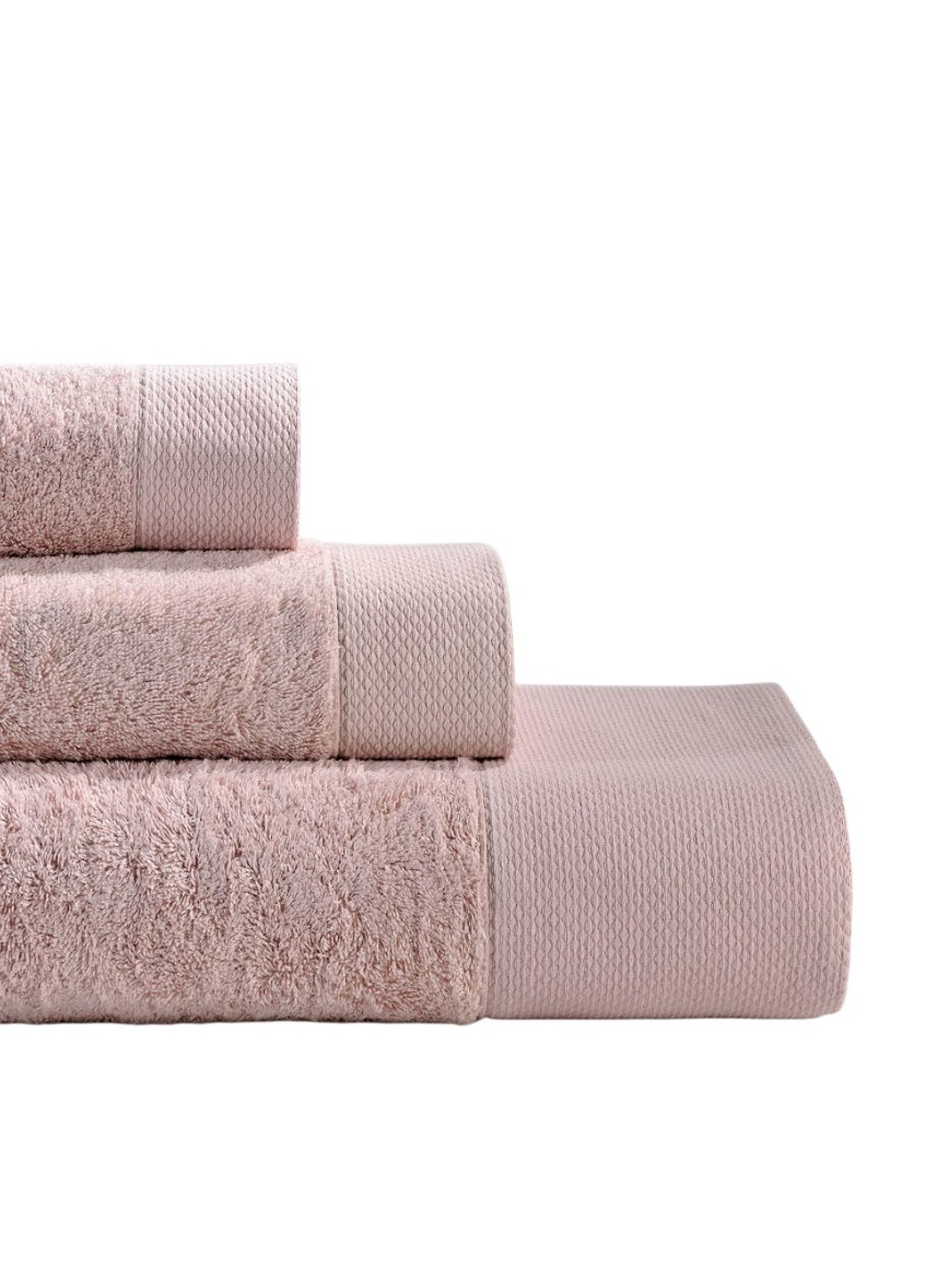 3 PC TOWEL SET ROSA DUSTY PINK