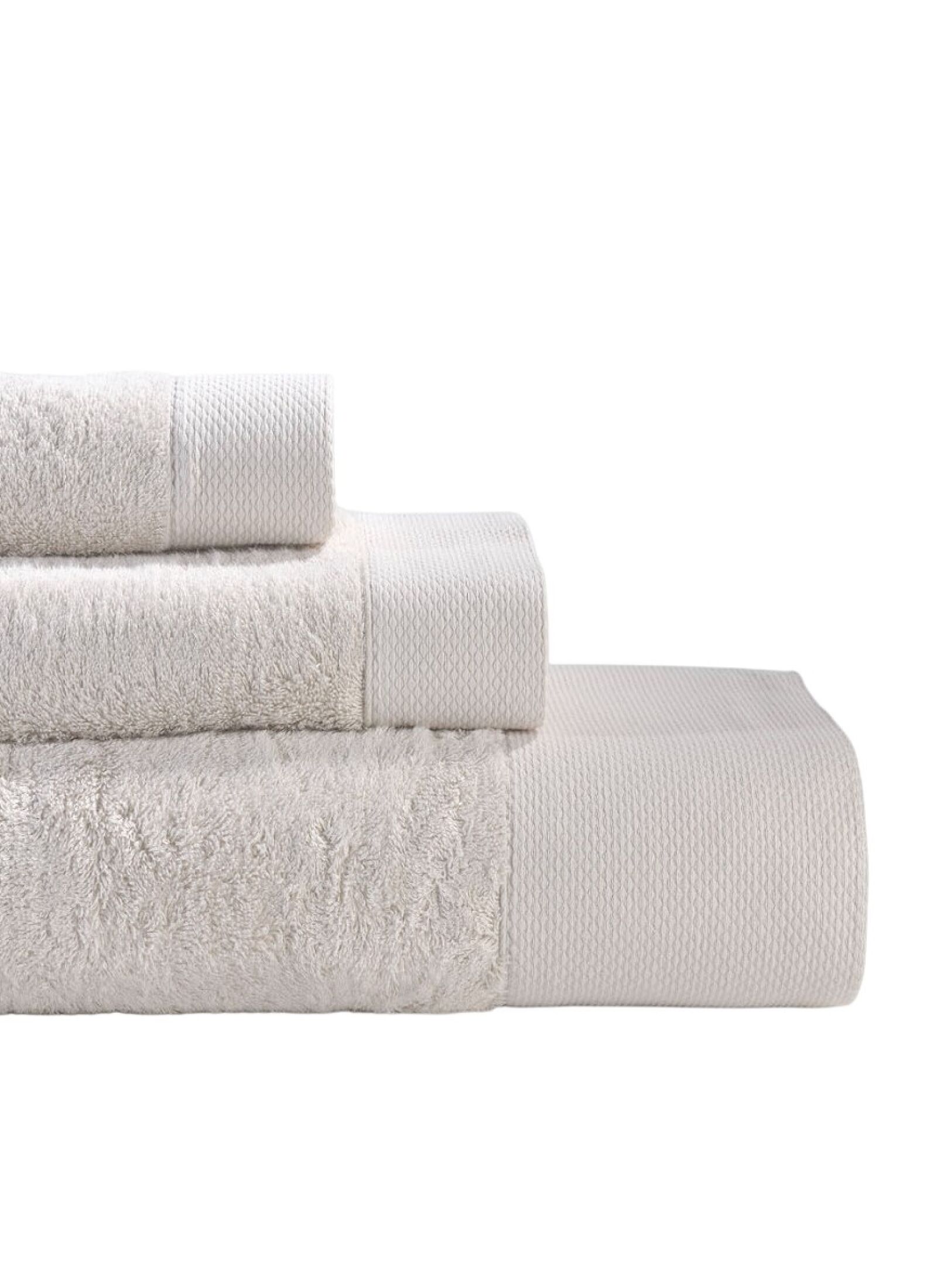 TOWEL SET 3PCS ROSA ECRU