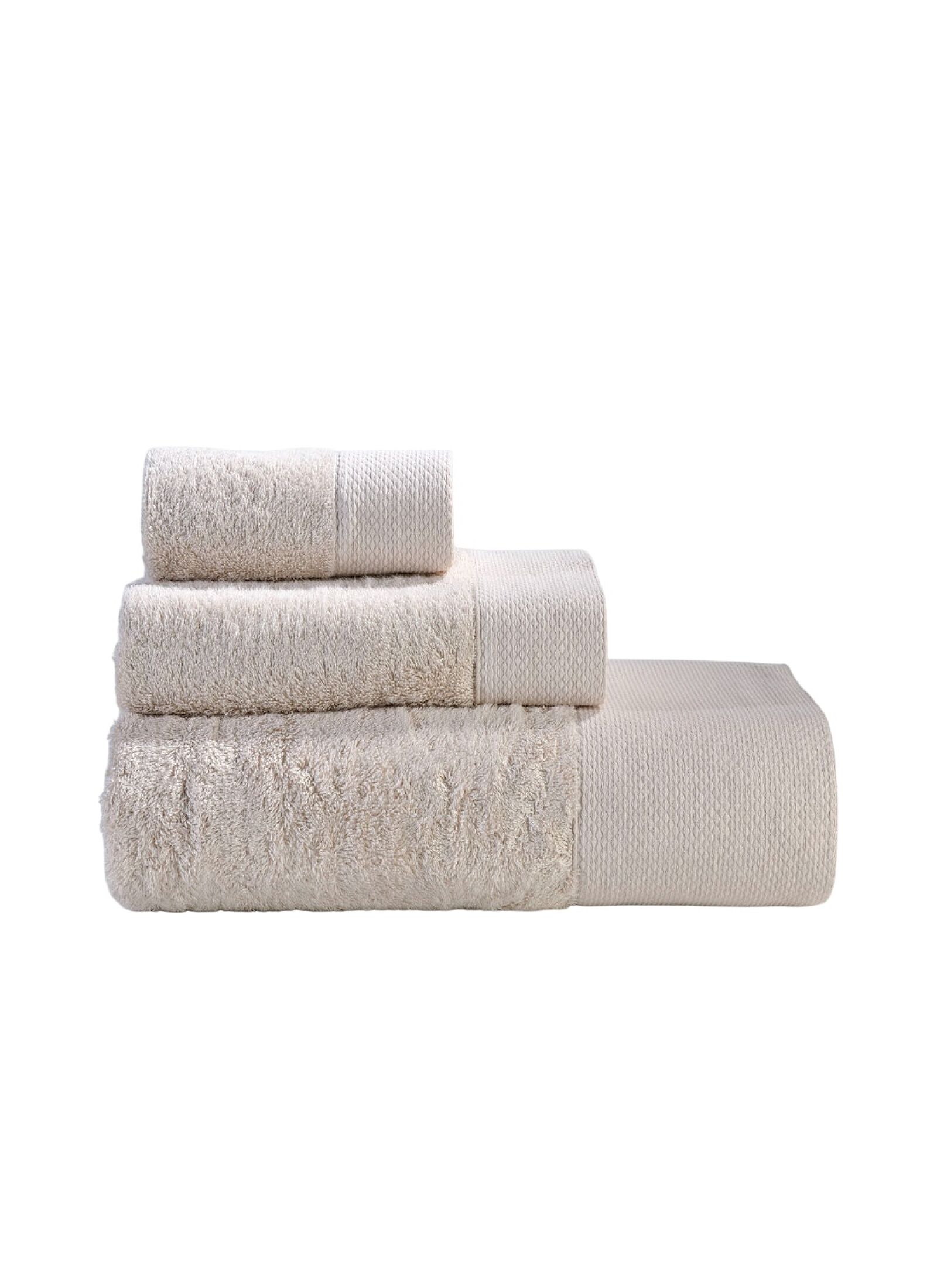 TOWEL SET 3PCS ROSA LIGHT BEIGE