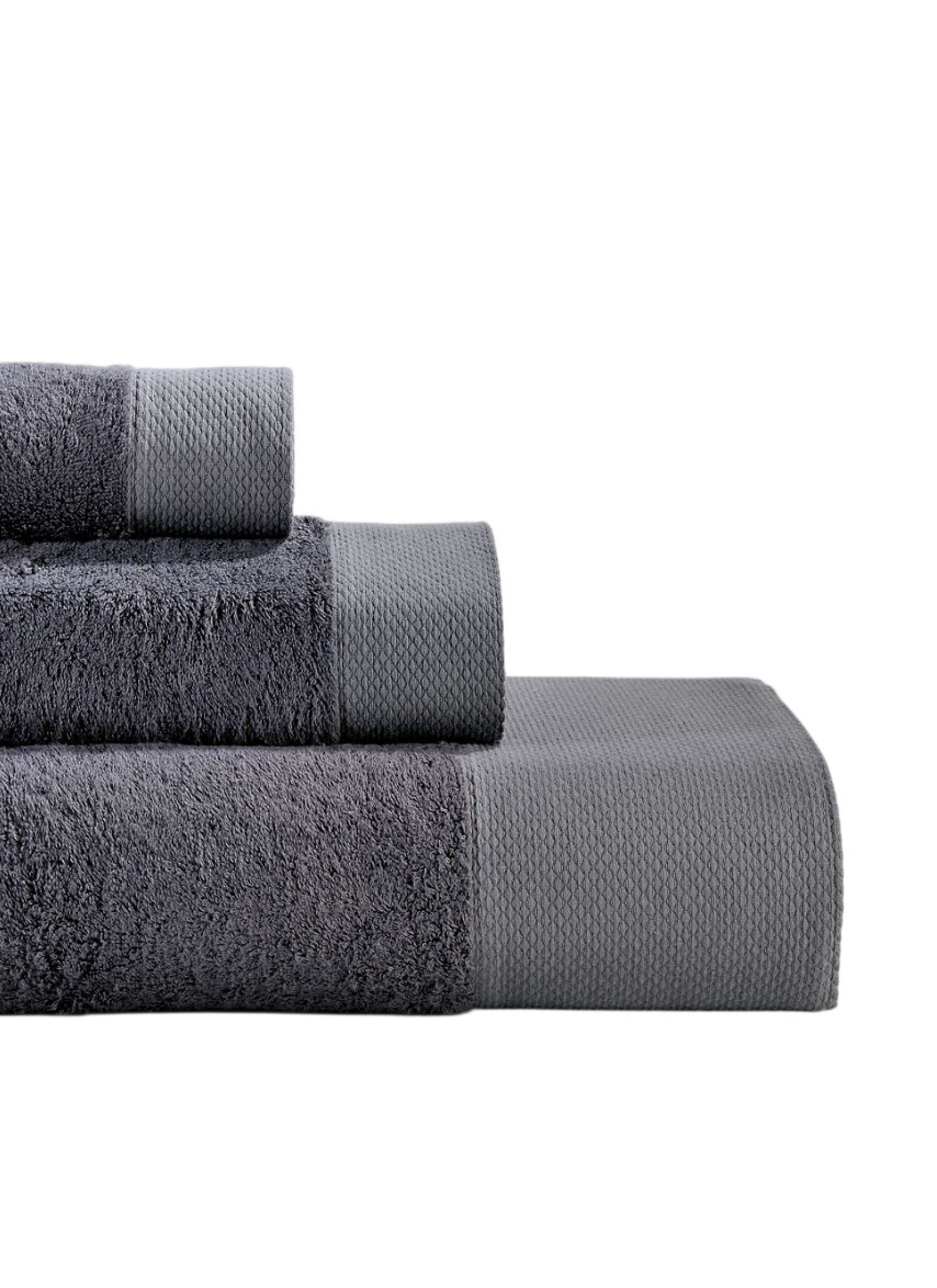 TOWEL SET 3PCS ROSA DARK GREY