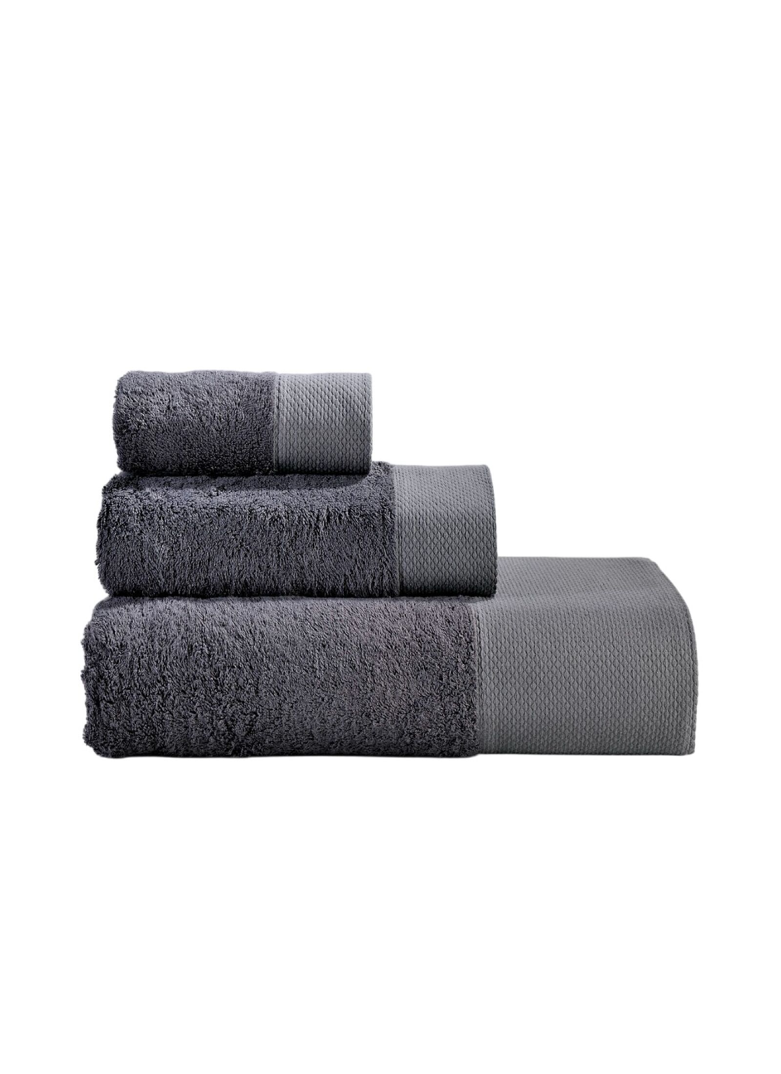 TOWEL SET 3PCS ROSA DARK GREY