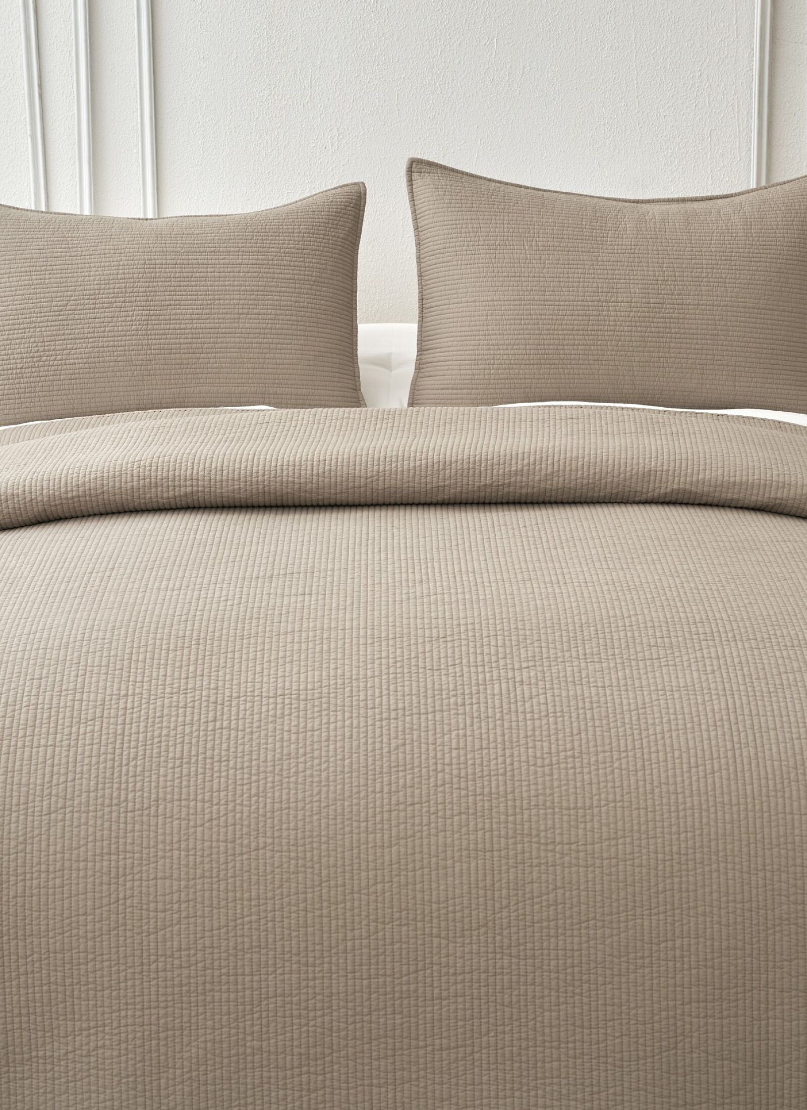 DOUBLE QUILT SET JOY BROWN