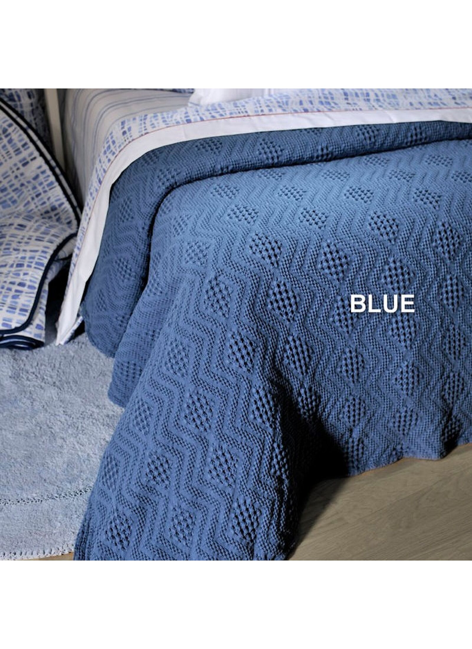 SINGLE KNITTED BLANKET 871 DARK BEIGE