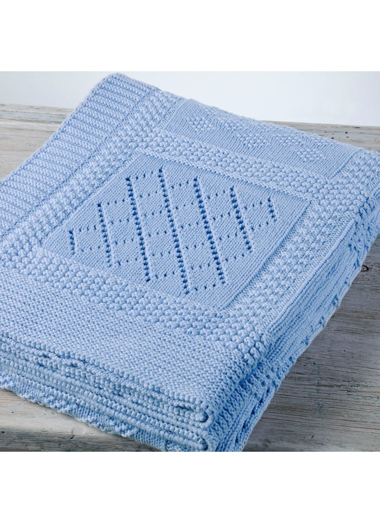 CRIB BLANKET (90X120) 07 LIGHT BLUE