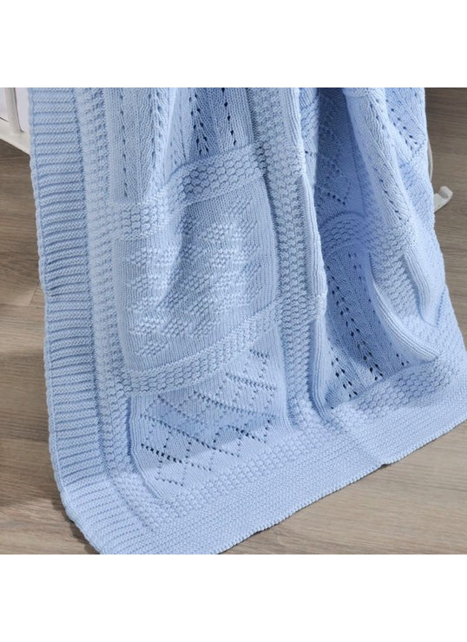 CRIB BLANKET (90X120) 07 LIGHT BLUE