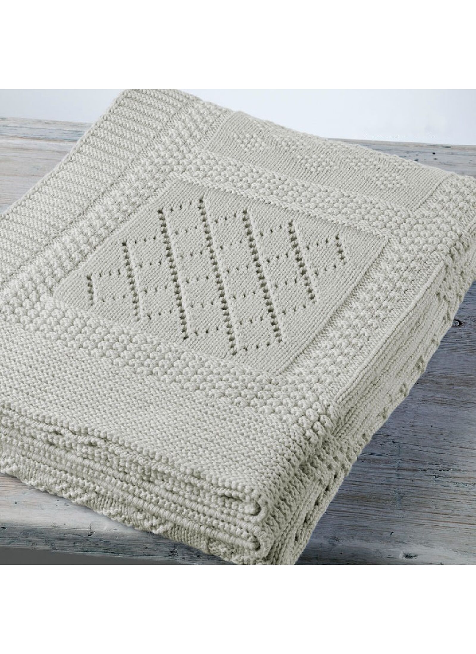 CRIB BLANKET (90X120) 07 LIGHT GREY