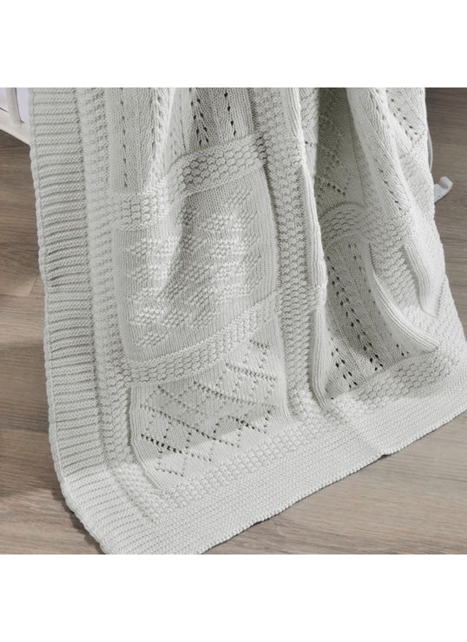 CRIB BLANKET (90X120) 07 LIGHT GREY