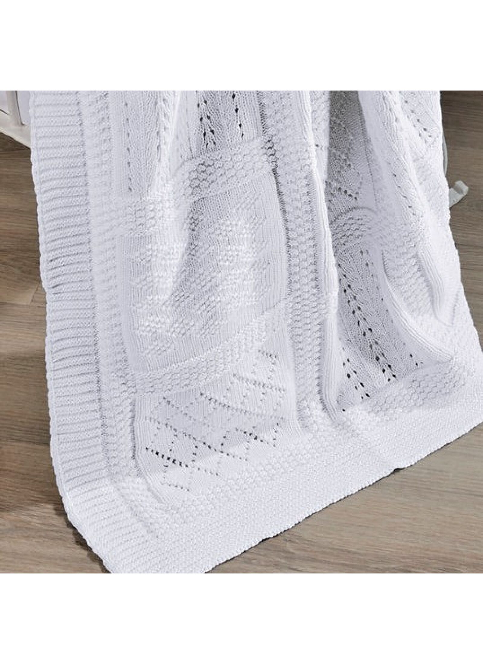 CRIB BLANKET (90X120) 07 WHITE