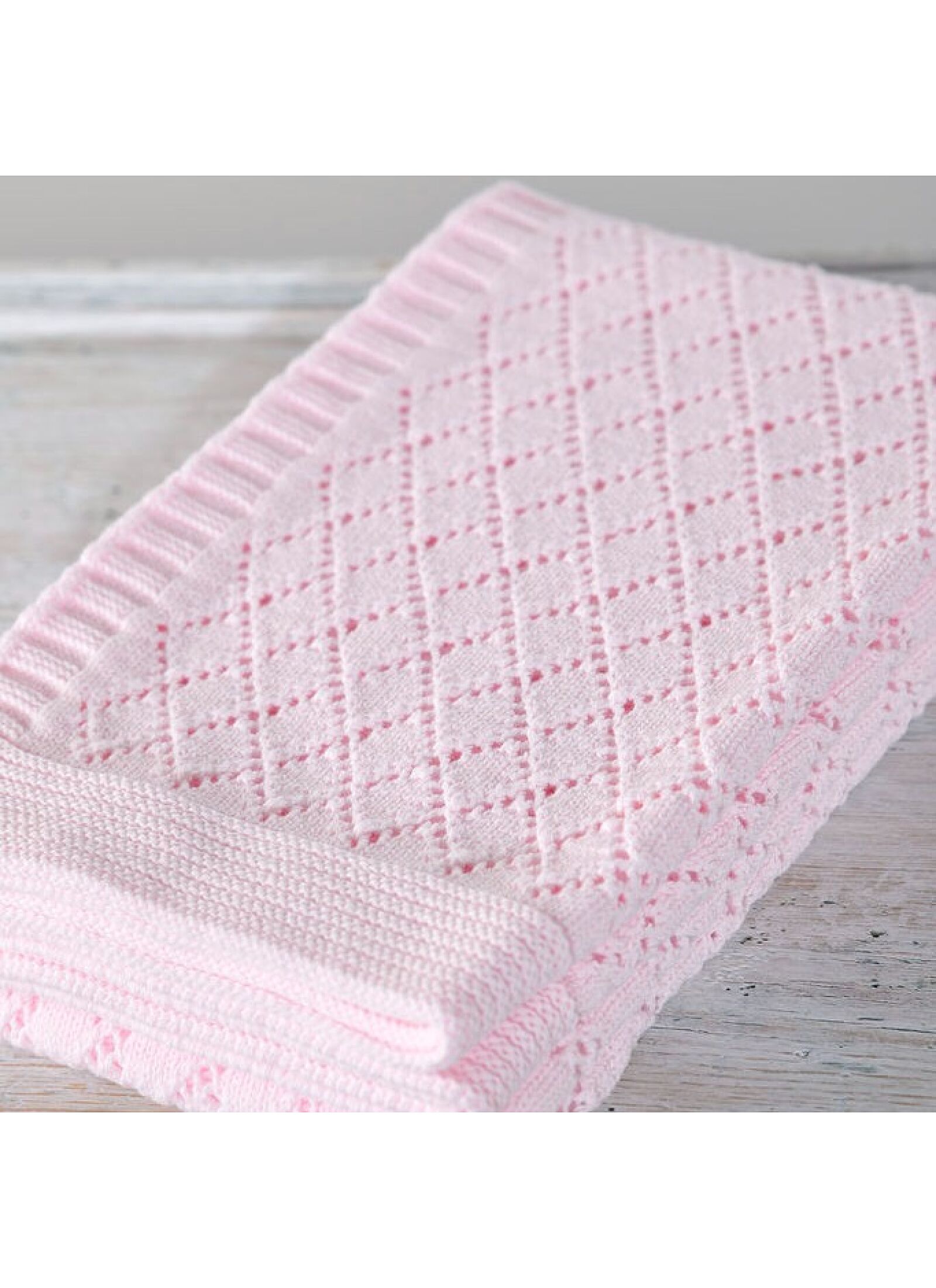 CRADLE BLANKET (75X100) 227 PINK