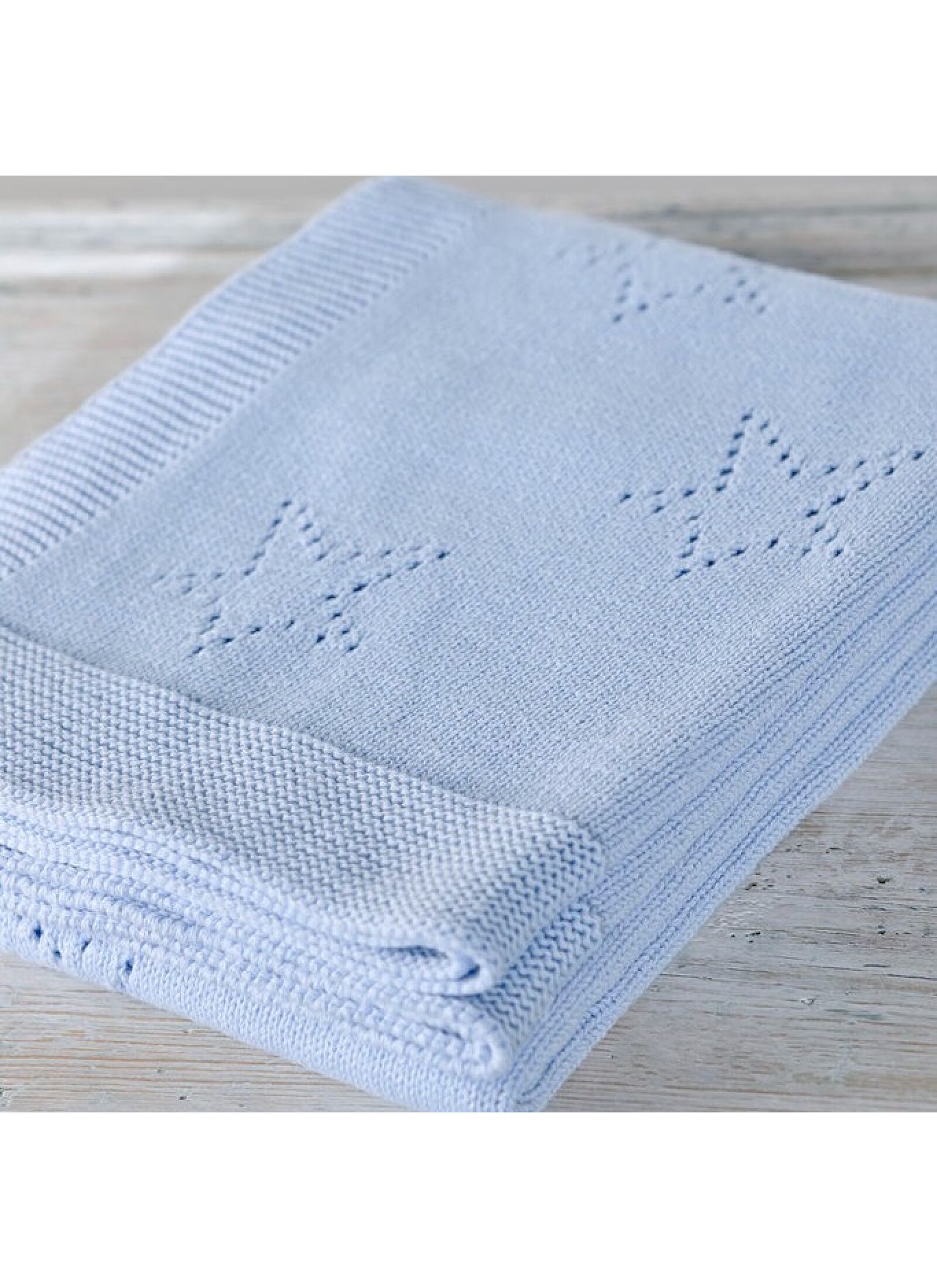 CRIB BLANKET (90X120) 449 LIGHT BLUE