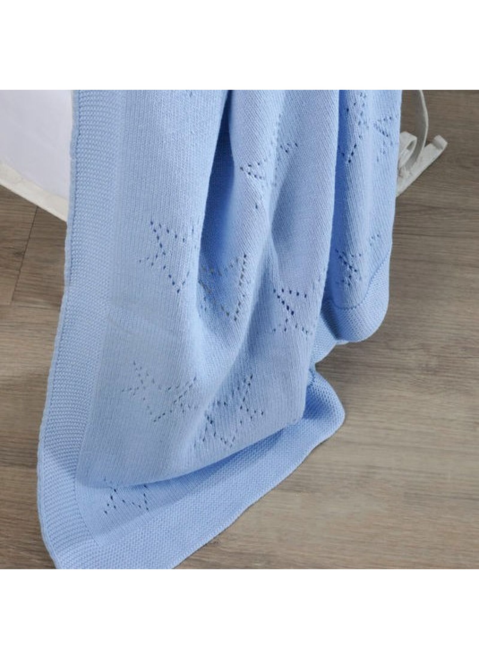 CRIB BLANKET (90X120) 449 LIGHT BLUE