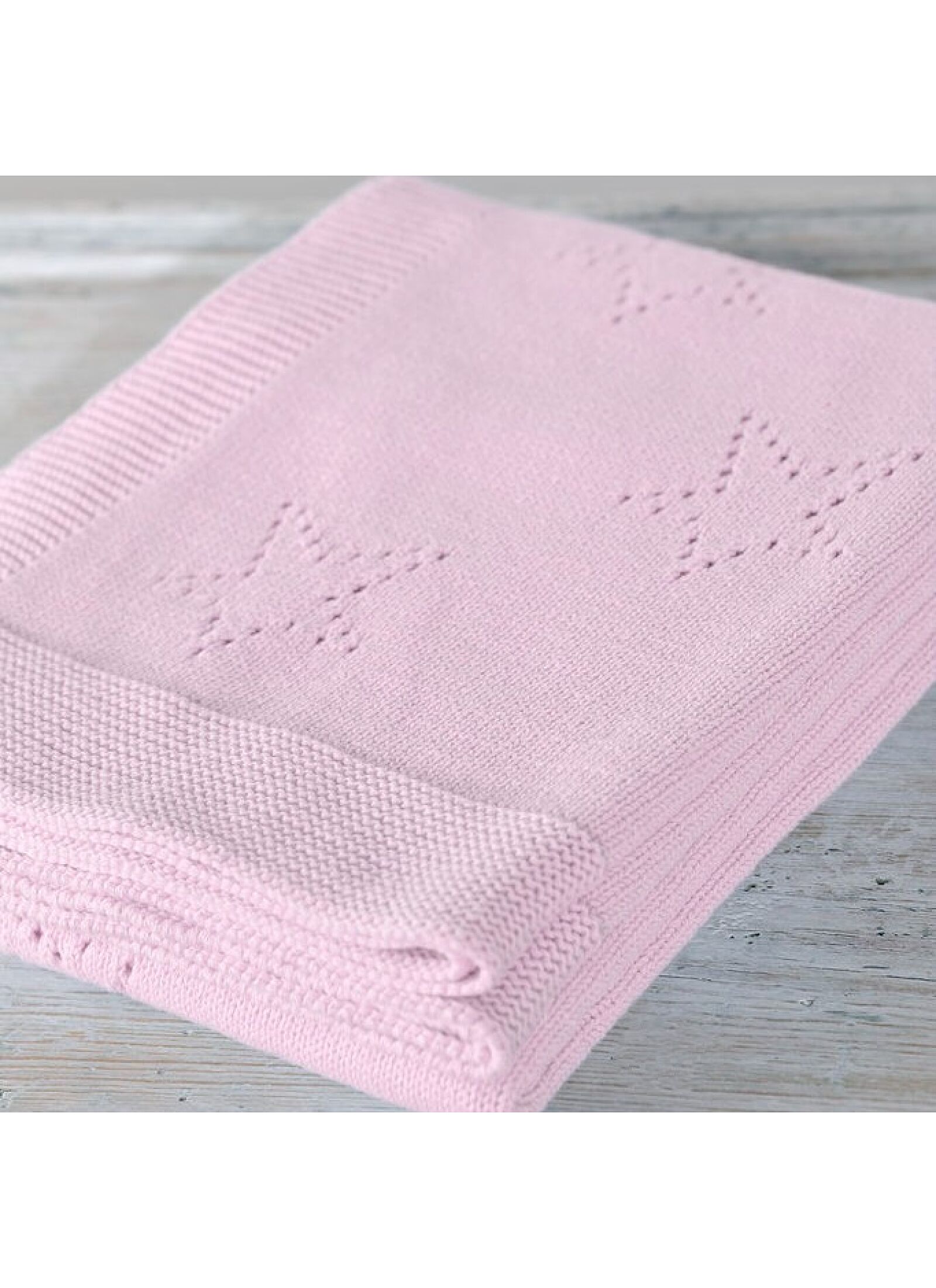 CRADLE BLANKET (75X100) 449 PINK