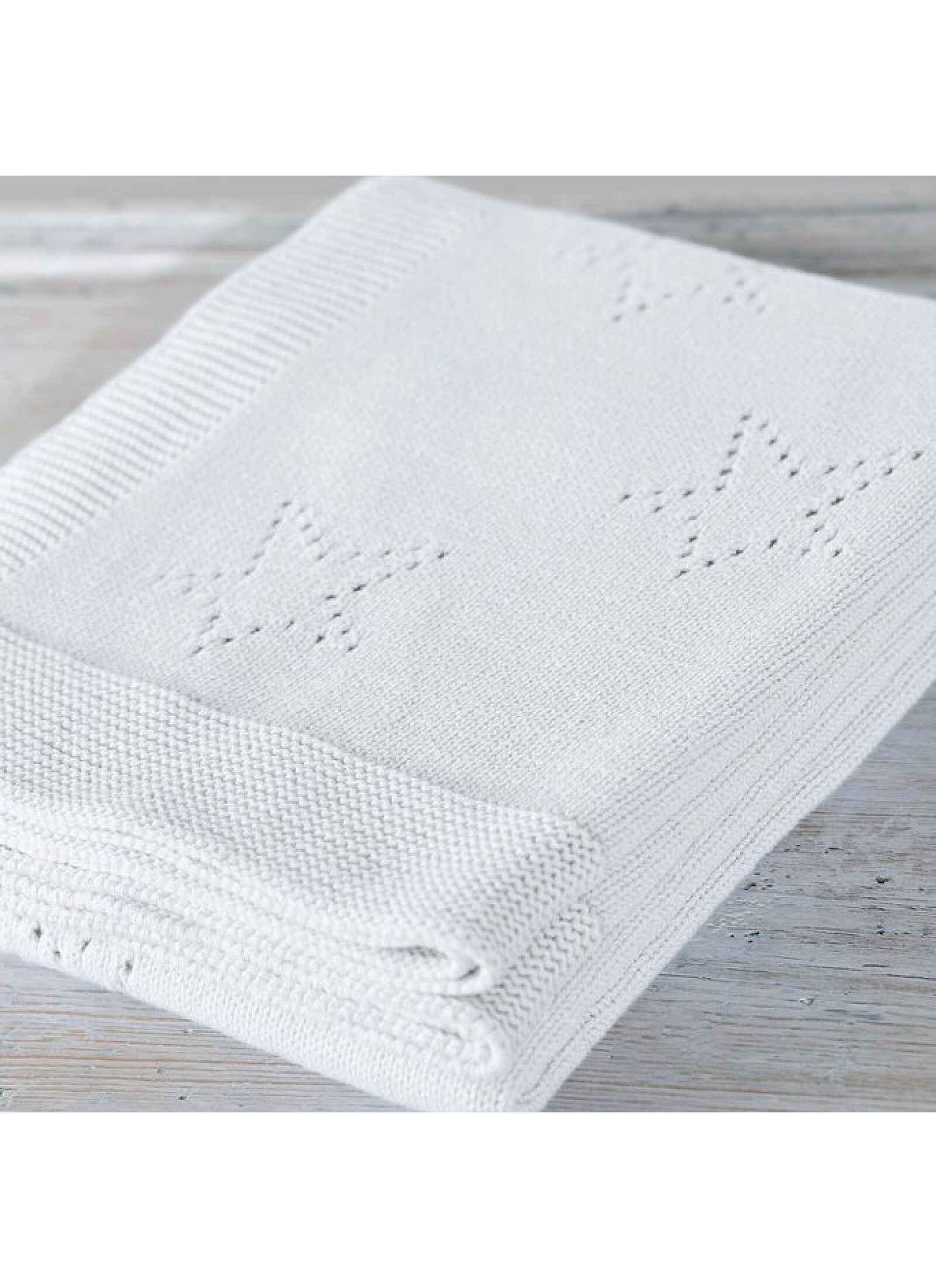 CRIB BLANKET (90X120) 449 WHITE