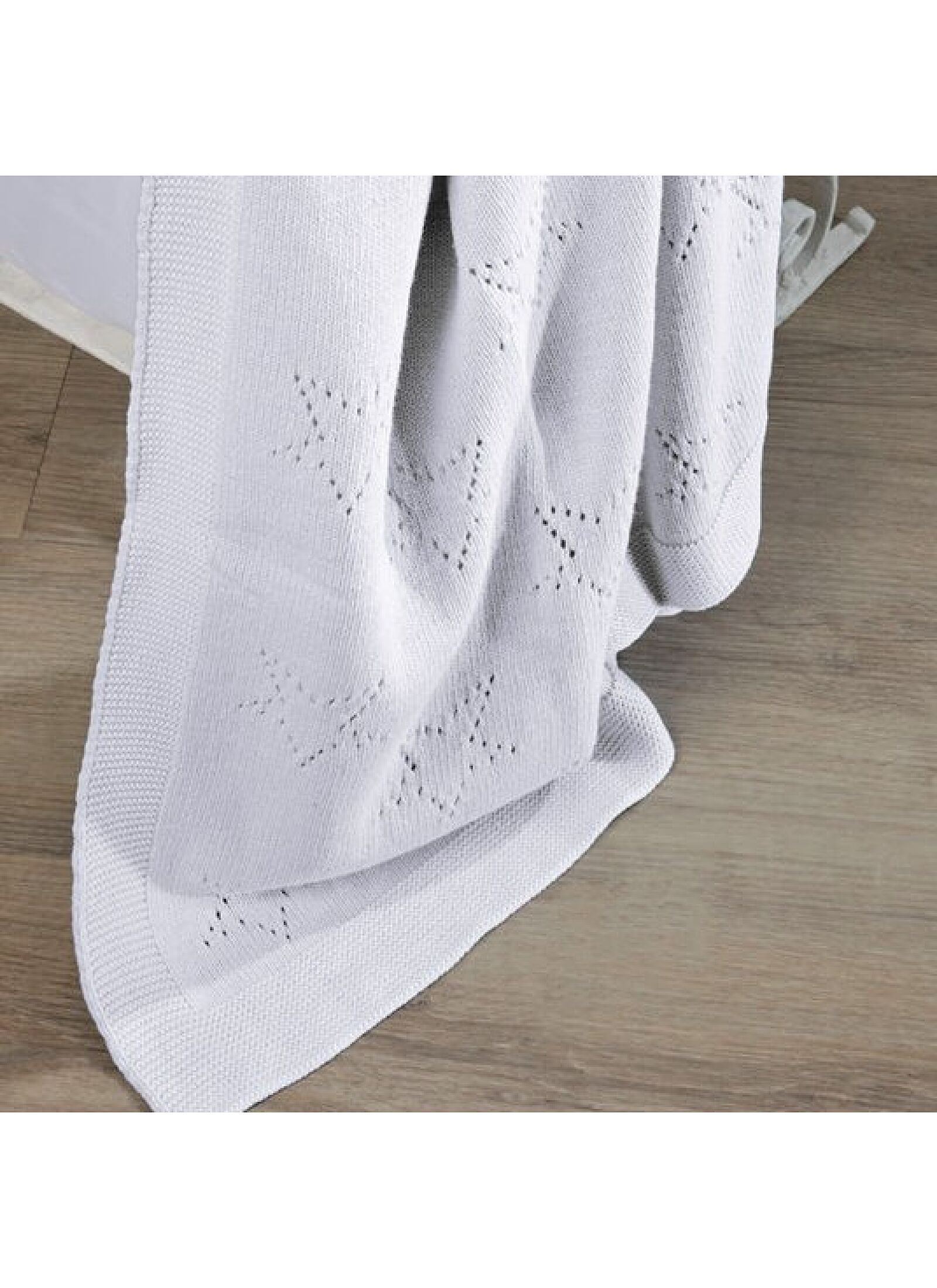 CRIB BLANKET (90X120) 449 WHITE