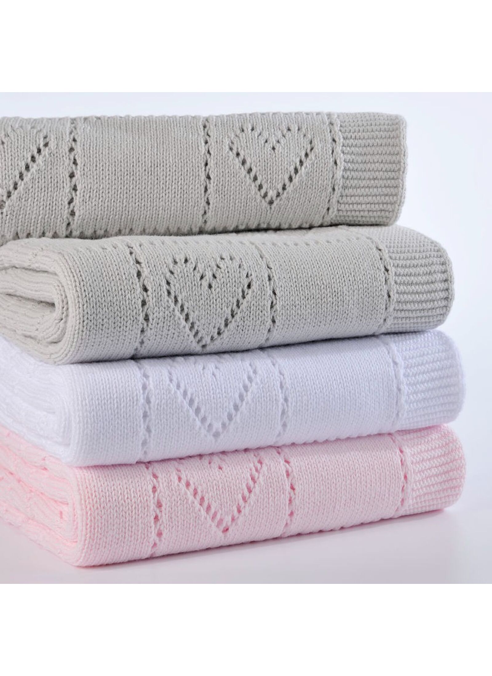 CRADLE BLANKET (75X100) 450 LIGHT GREY