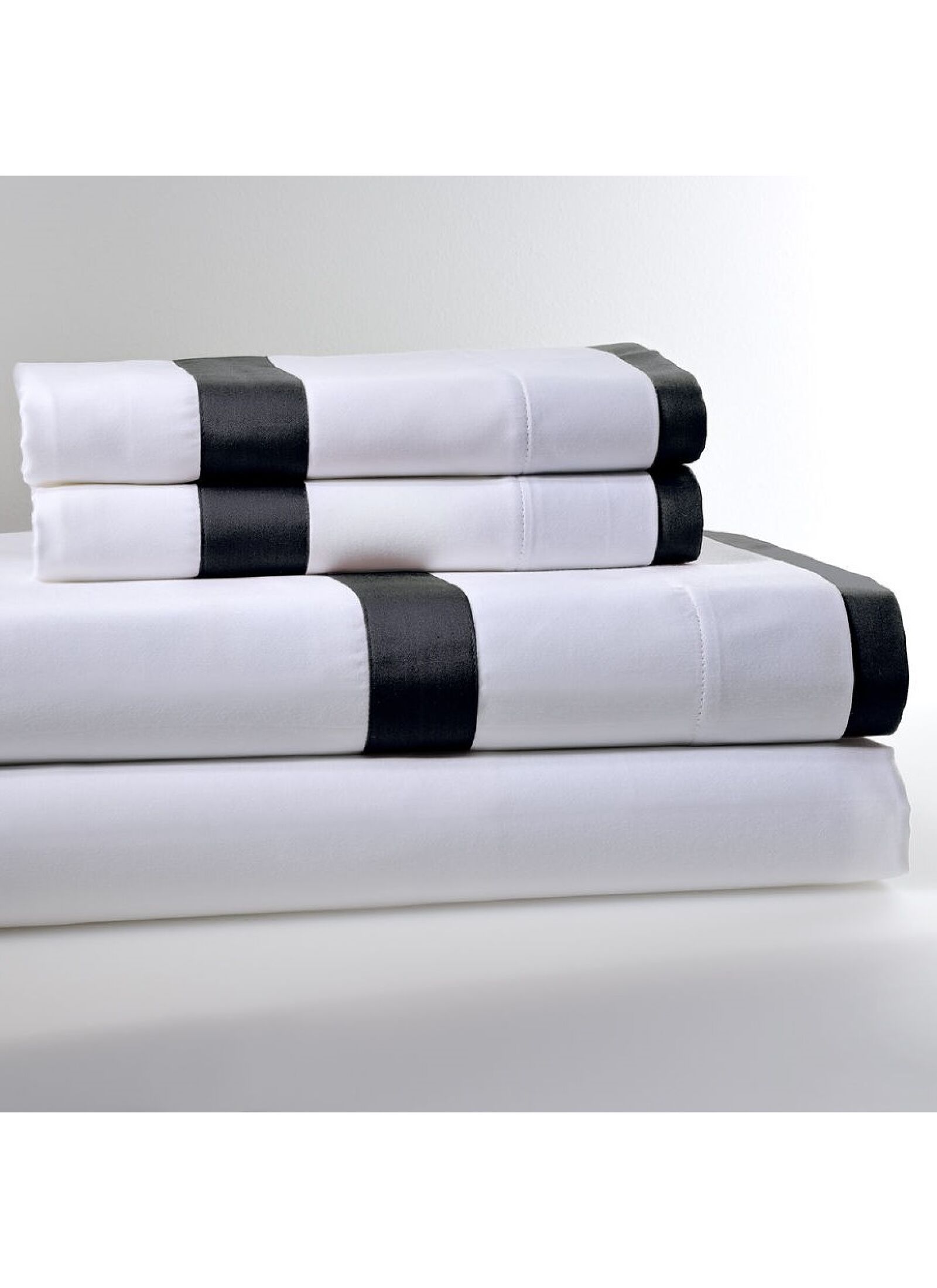 KING SIZE DUVET COVER SET SATEEN REVER BLACK
